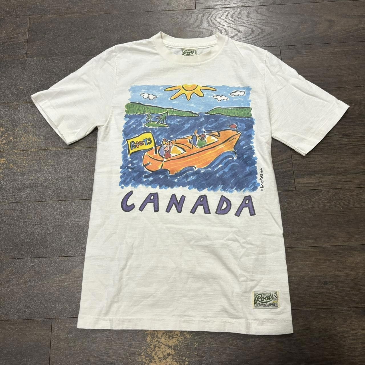 Roots vintage roots Canada art t shirt 90s S Size US S / EU 44-46 / 1 - 3 Thumbnail