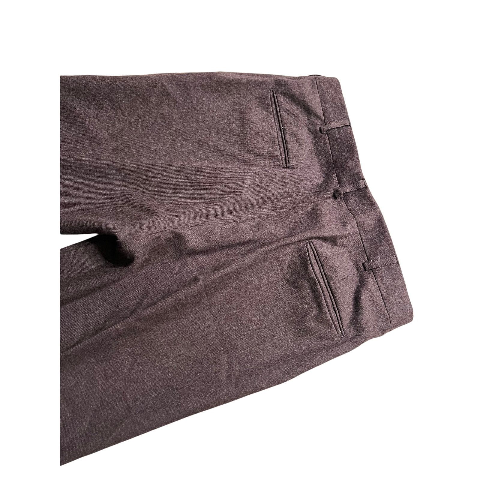 Club Room Club Room Bamberger’s 100% Wool Dress Pants Brown 34R 90s Size US 34 / EU 50 - 11 Thumbnail