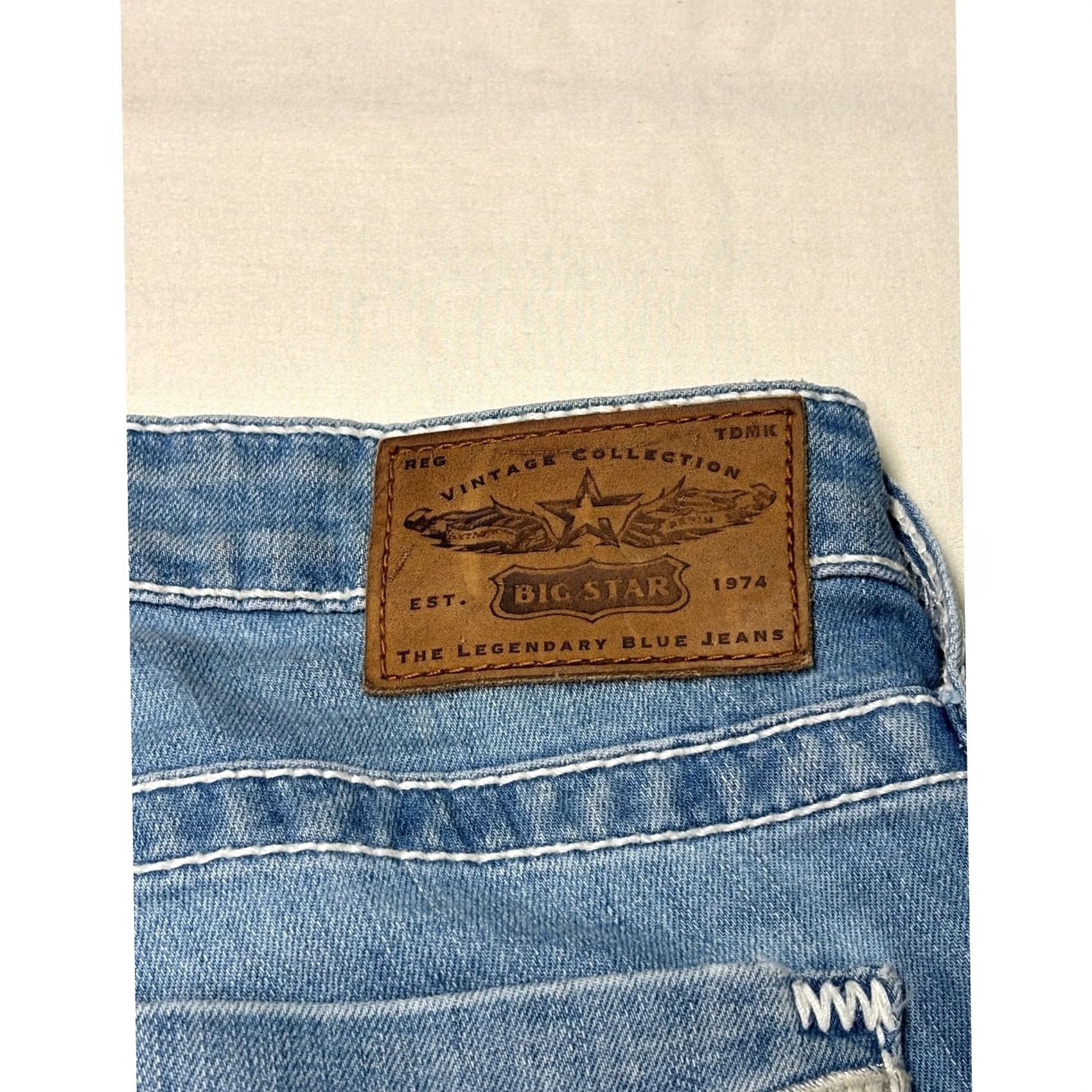 Vintage BIG STAR Jeans Liv Medium Wash Straight Leg Womens 30X29 Size 30" / US 8 / IT 44 - 7 Thumbnail