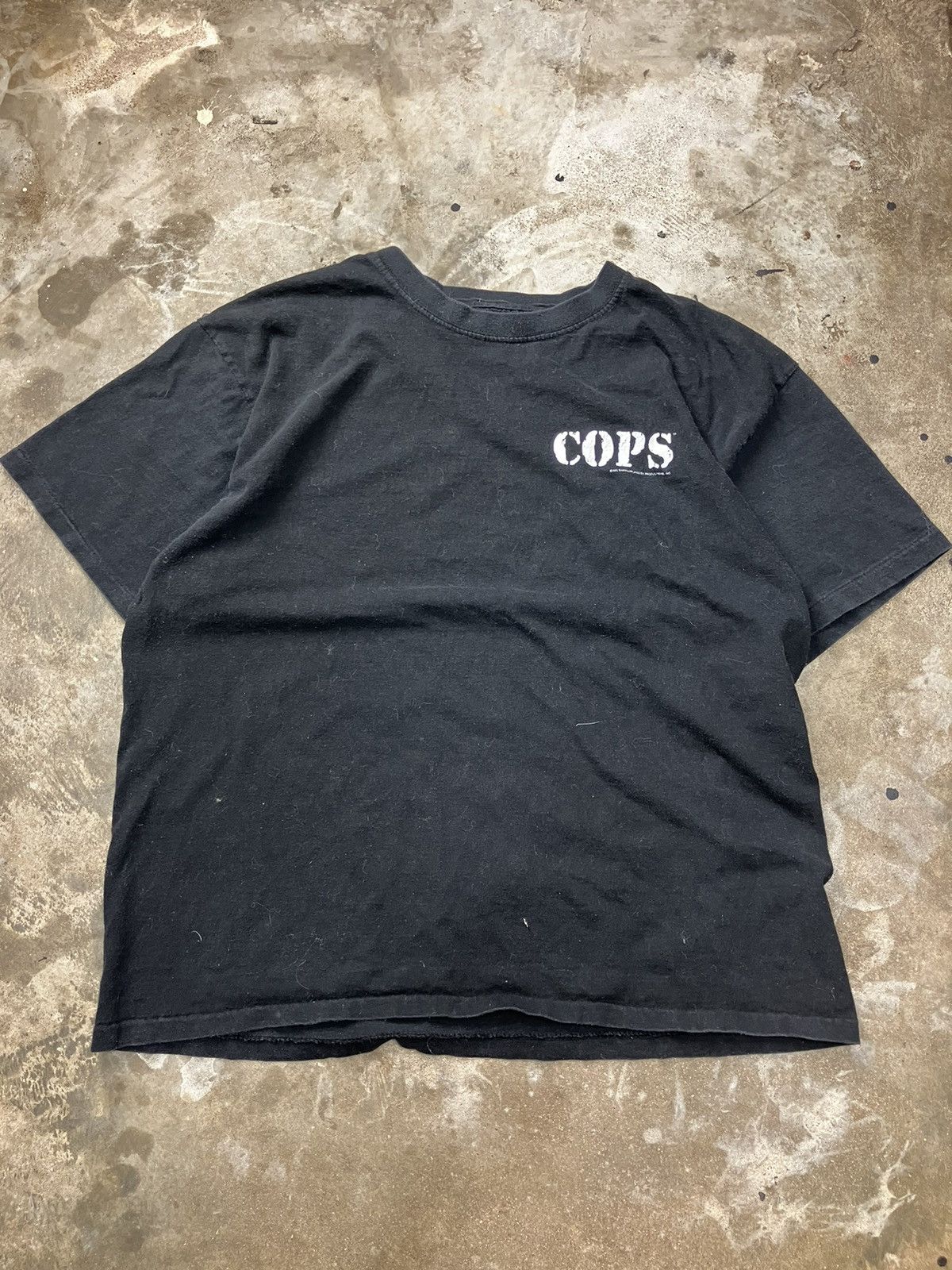 Vintage 90’s COPS TV Show Tee Shirt Size US XL / EU 56 / 4 - 3 Thumbnail