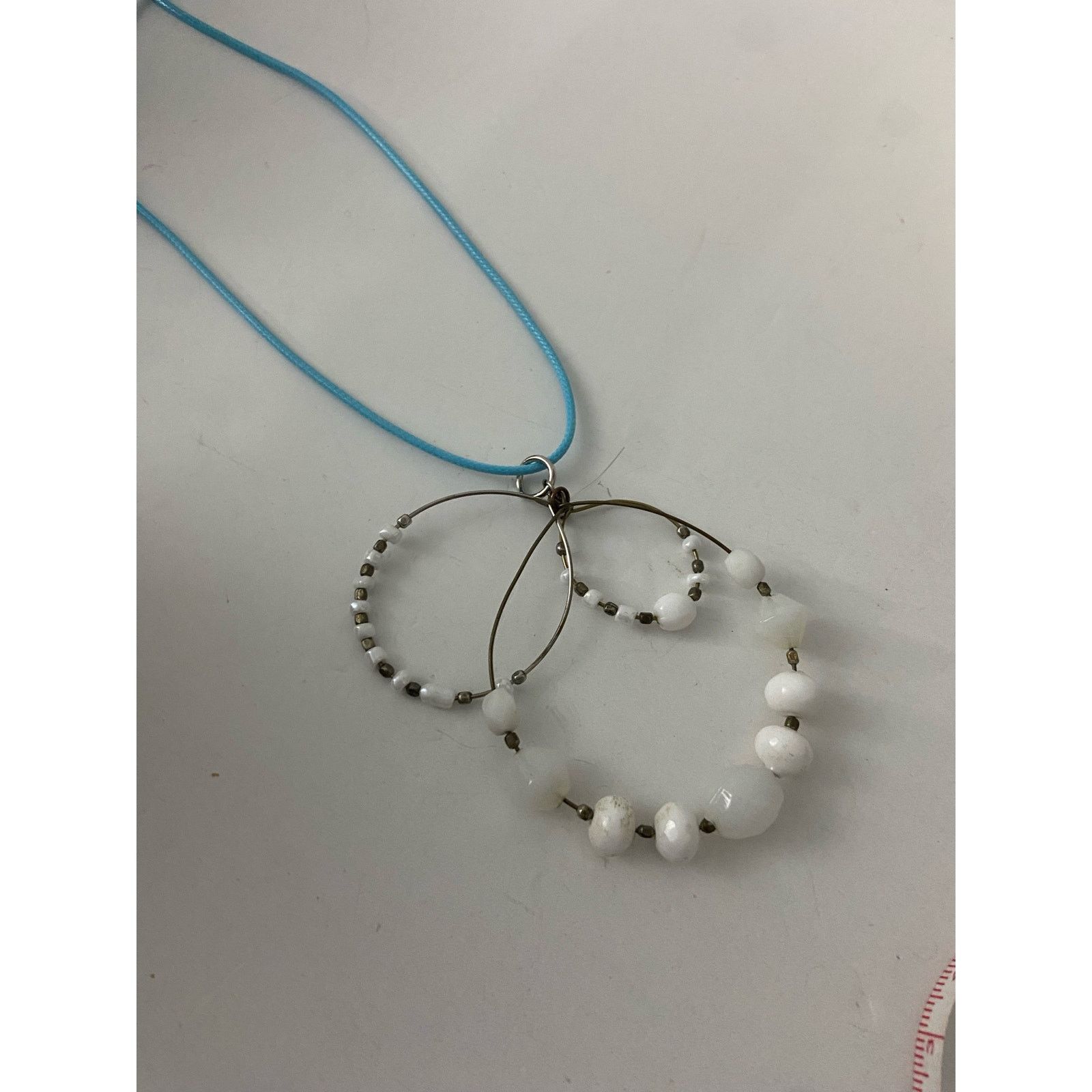 Other white bead pendant necklace Size ONE SIZE - 4 Thumbnail