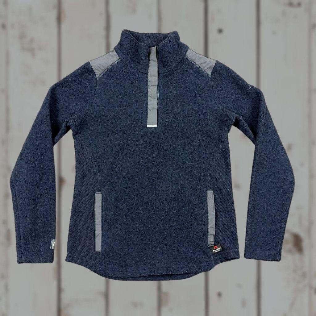 New Balance New Balance Mens Blue Fleece Pullover Sweater M - Pockets, Mock Neck, Pullover, Casual, Activewear, Made in USA Size US M / EU 48-50 / 2 - 1 Thumbnail