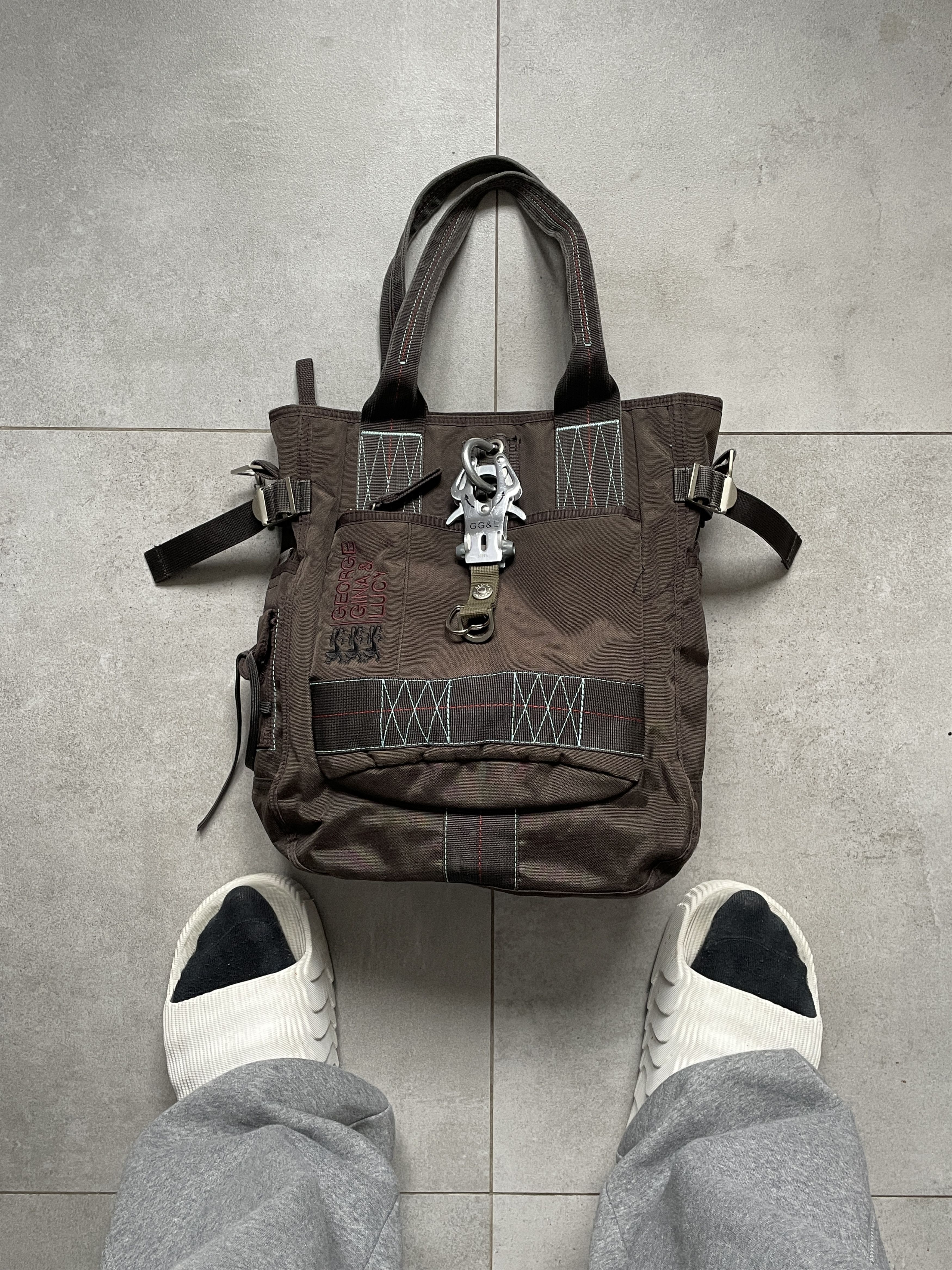 Japanese Brand × Vintage GEORGE GINA LUCY Y2K AVANT GARDE LITTLLE SUSHI HAND BAG Size ONE SIZE - 1 Thumbnail