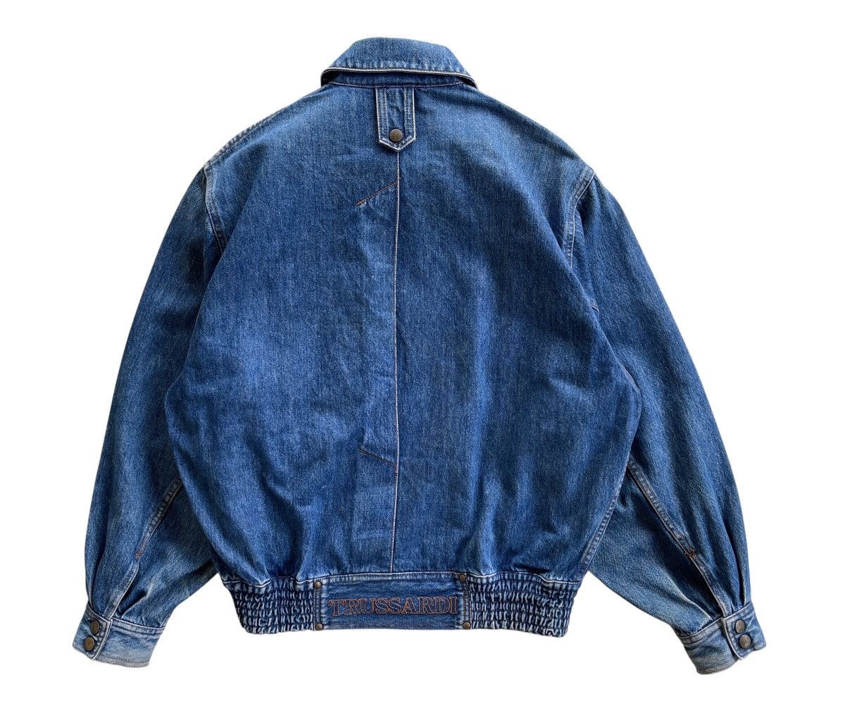 Trussardi Trussardi Denim Bomber Jacket Size US L / EU 52-54 / 3 - 5 Thumbnail