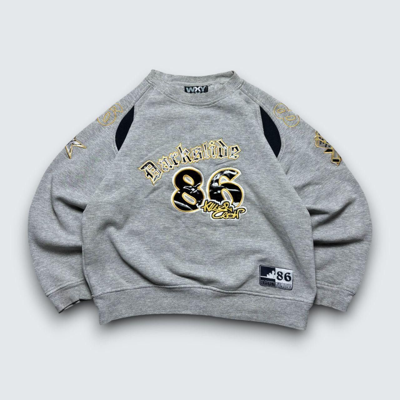 Japanese Brand 00s Embroidered Boxy Crewneck Grey S Size S / US 4 / IT 40 - 1 Thumbnail