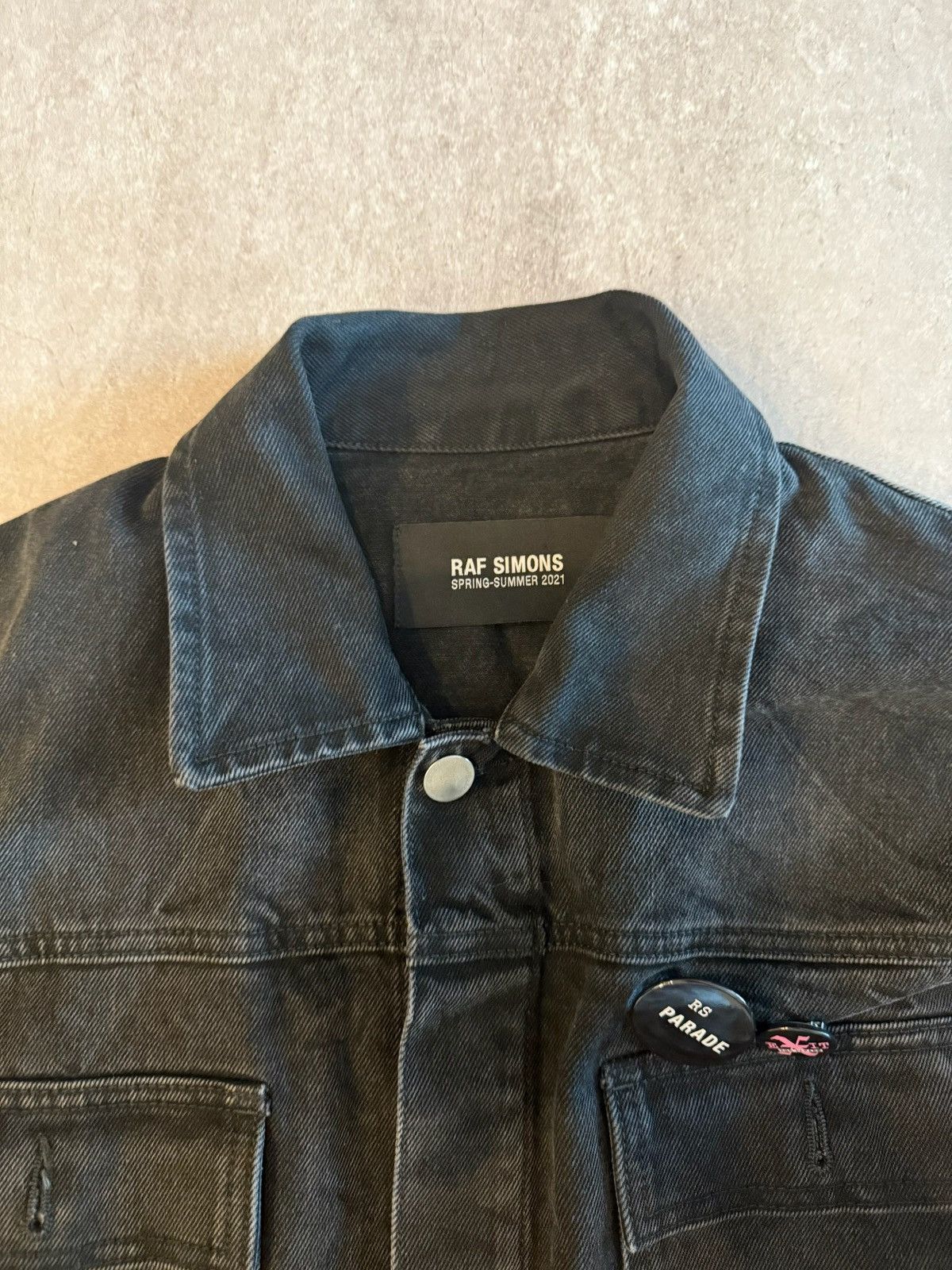 Raf Simons Raf Denim Trucker (Black) Size US XL / EU 56 / 4 - 2 Thumbnail