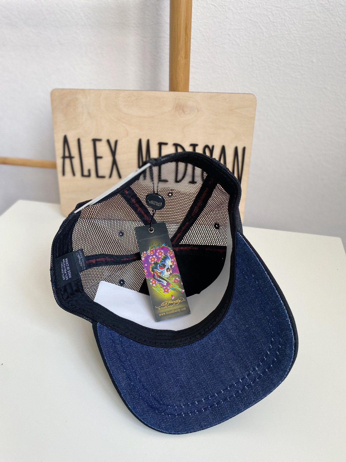 Ed Hardy Ed Hardy Cristian Audigier Skull heart & cards cap Size ONE SIZE - 5 Thumbnail