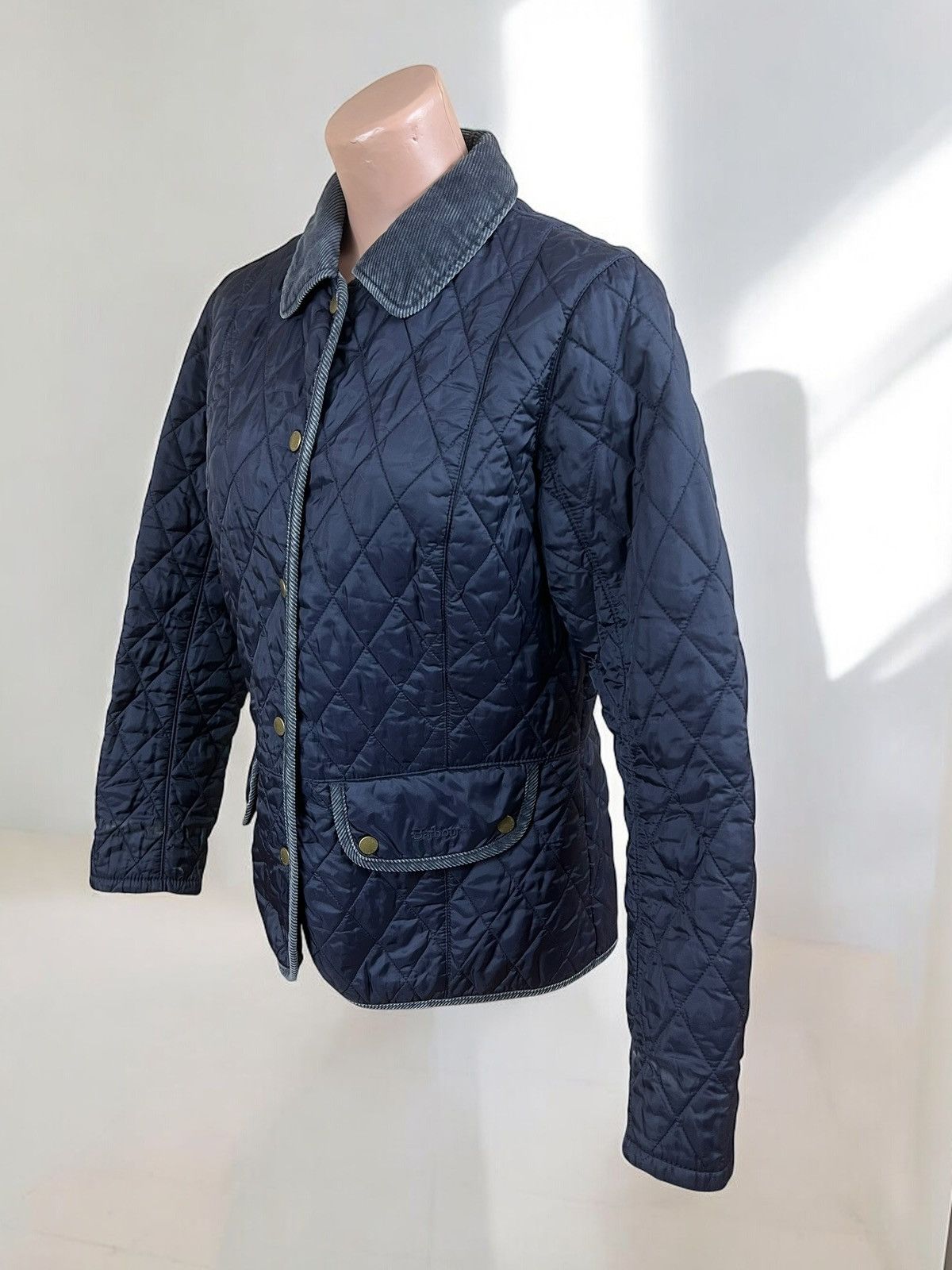 Barbour Barbour Vintage Quilt Navy Jacket size L Size L / US 10 / IT 46 - 4 Thumbnail