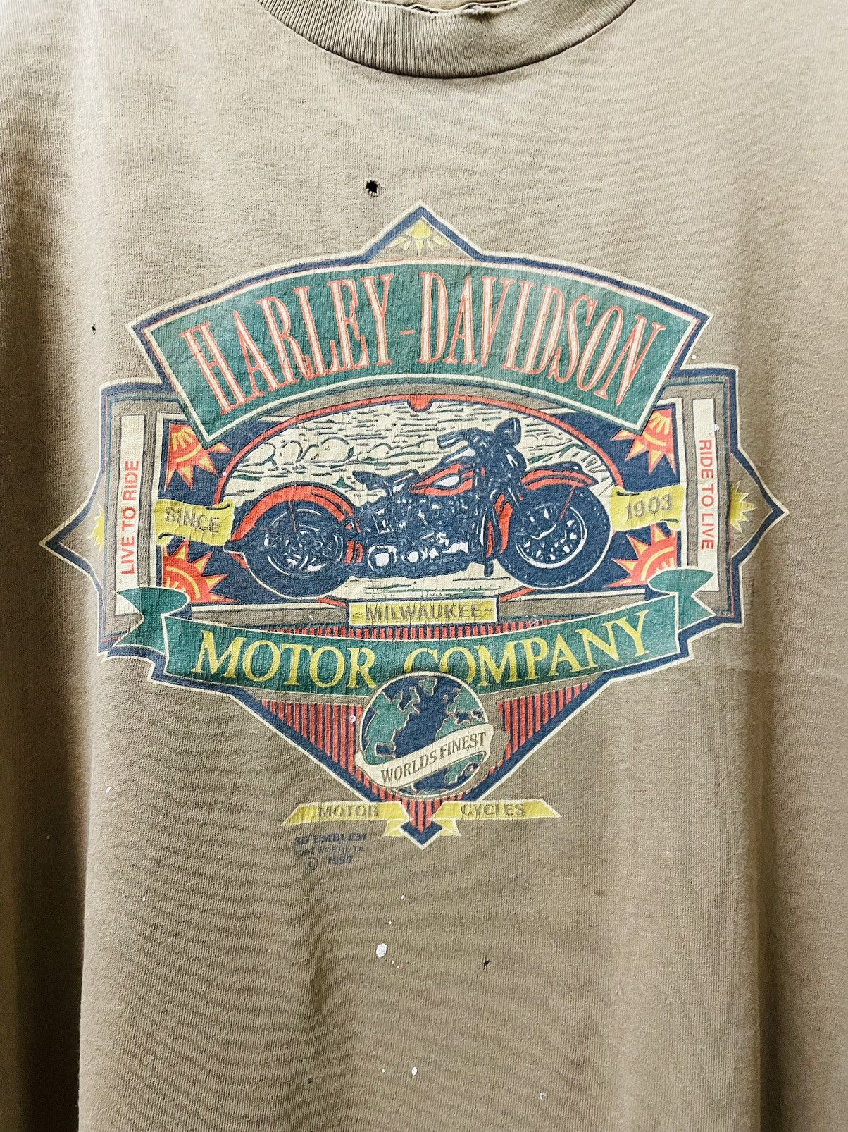 Harley Davidson VINTAGE HARLEY DAVIDSON 3D EMBLEM 90s SHIRTS Size US M / EU 48-50 / 2 - 3 Thumbnail
