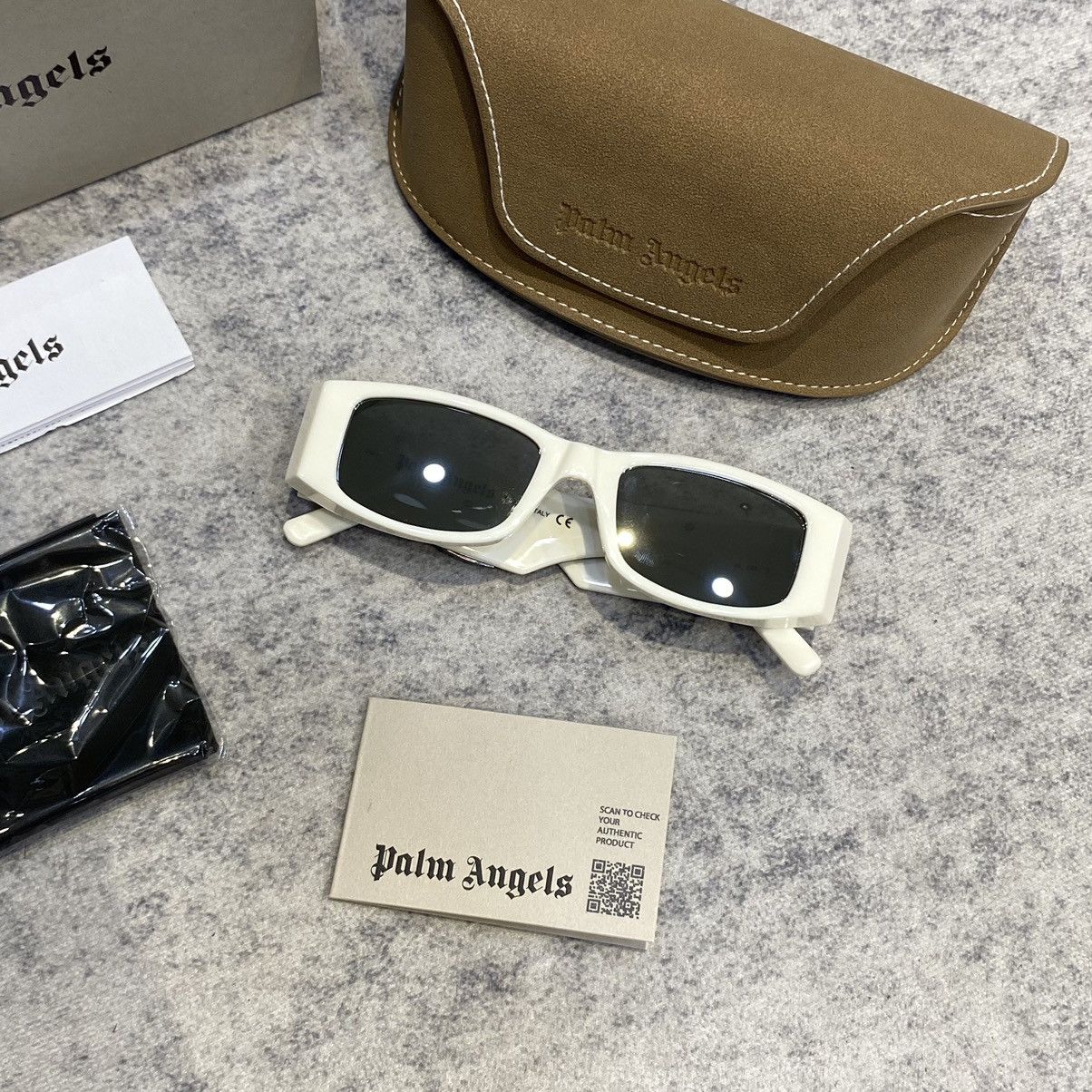 Palm Angels PALM ANGELS PERI007S22PLA0010172 Sunglasses WHITE Size ONE SIZE - 3 Thumbnail