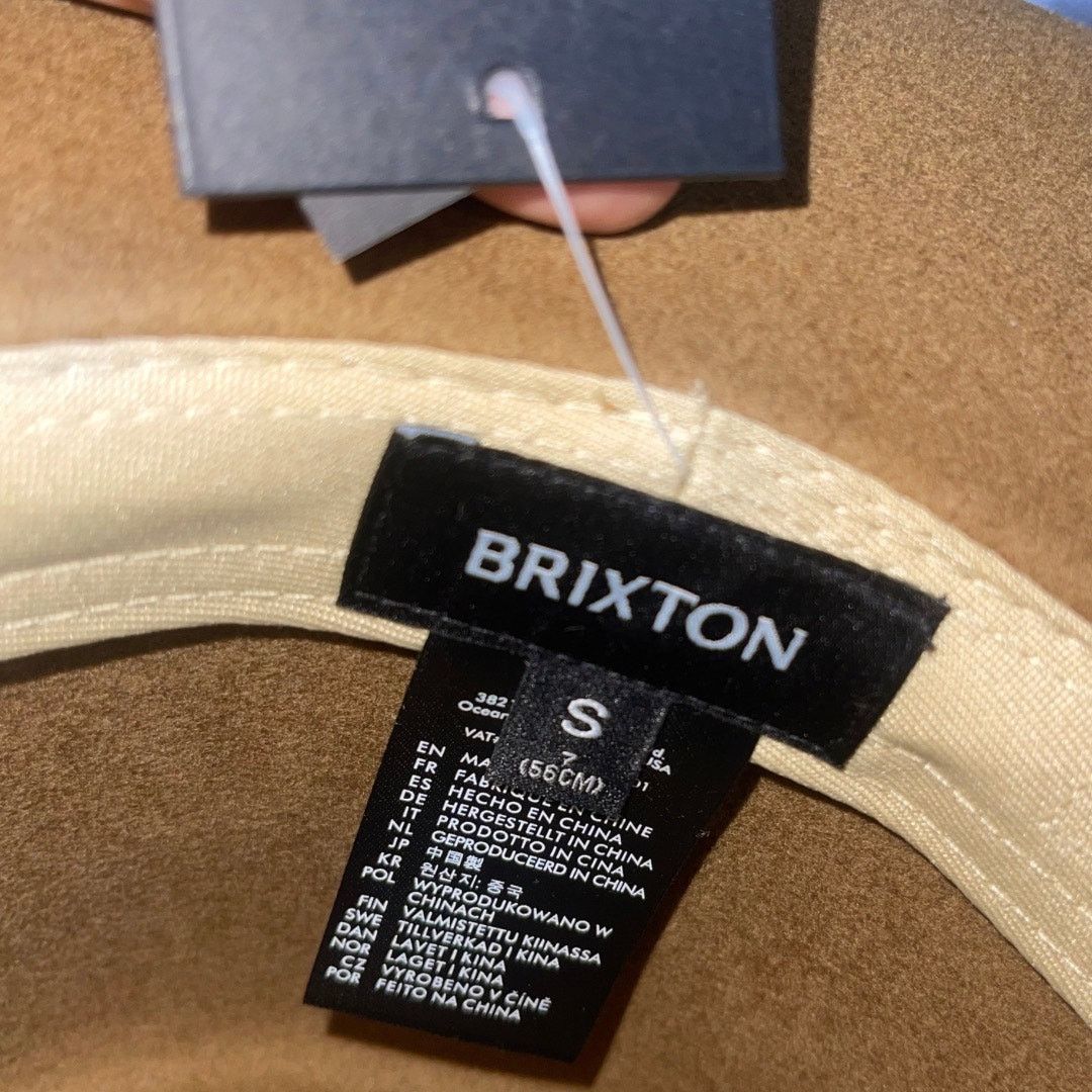 Brixton Reno Fedora Hat Adjustable Unisex Bronze Australian Wool NWT Size ONE SIZE - 4 Thumbnail