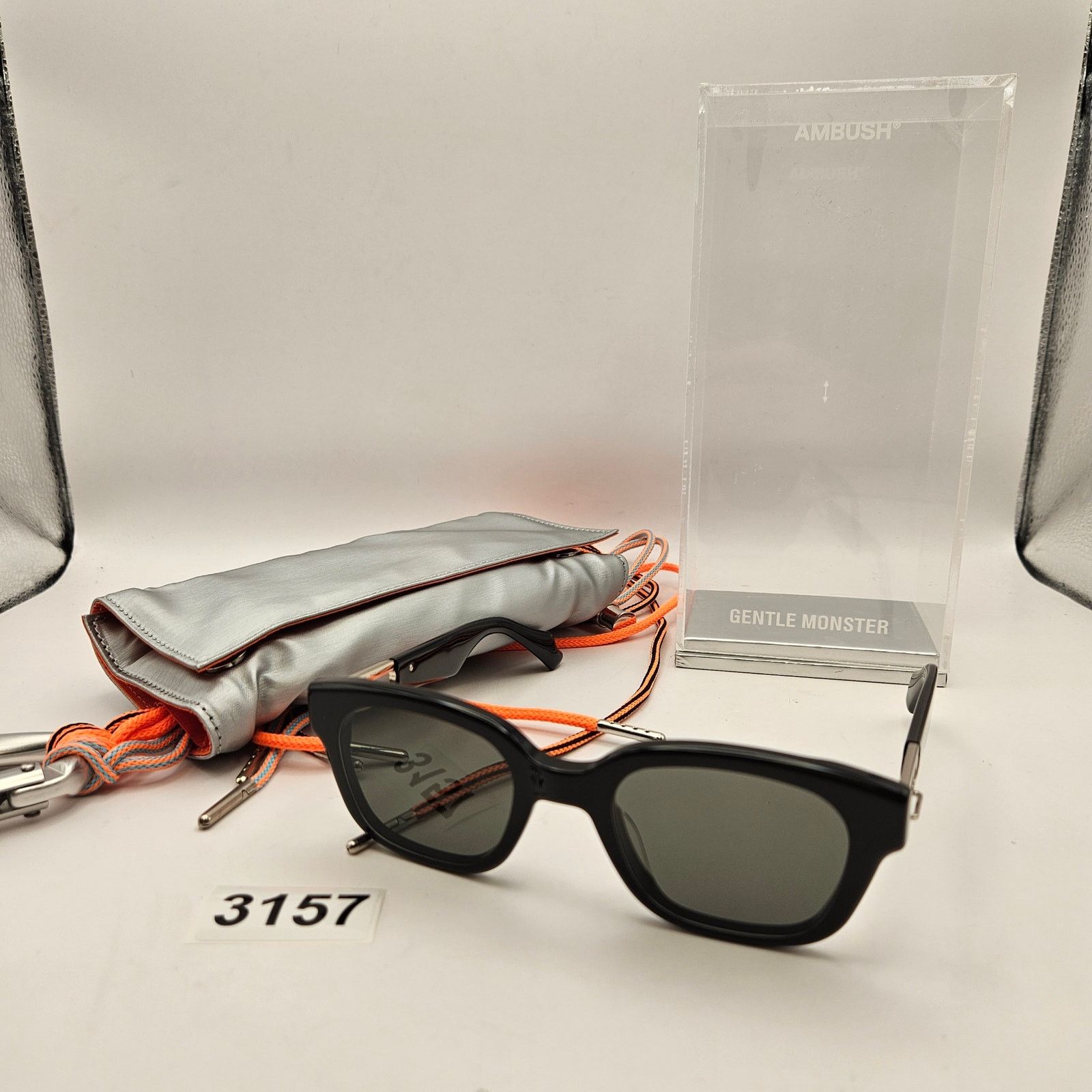 Ambush Design AMBUSH X GENTLE MONSTER CARABINER 1 01 BLACK SUNGLASSES NIB Size ONE SIZE - 1 Thumbnail