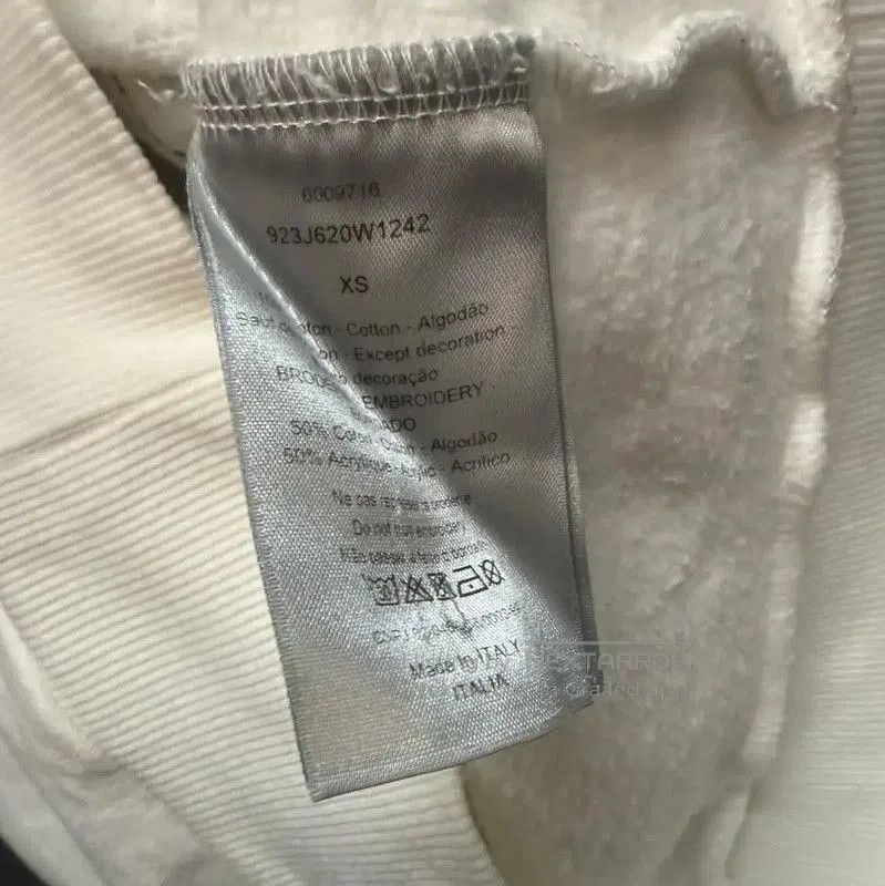 Dior Dior White Cotton Women's Sweatshirt . Size XS / US 0-2 / IT 36-38 - 4 Thumbnail