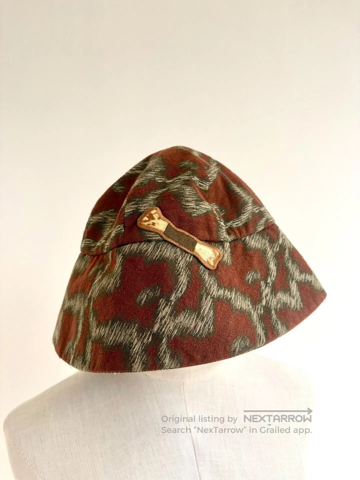 vivienne westwood green leopard print bucket hat.