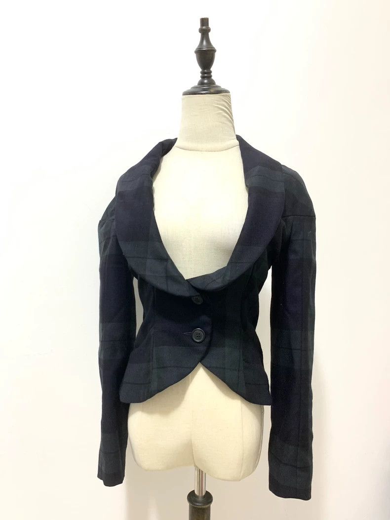 Vivienne Westwood Vivienne Westwood Blue and green plaid brooch collar suit Size XS / US 0-2 / IT 36-38 - 1 Thumbnail