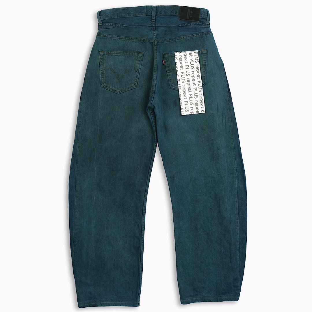 Japanese Brand × Levi's × Vintage REPEAT PLUS 002 Double Waist Dirty Green (RP002G3202) Size US 32 / EU 48 - 2 Thumbnail