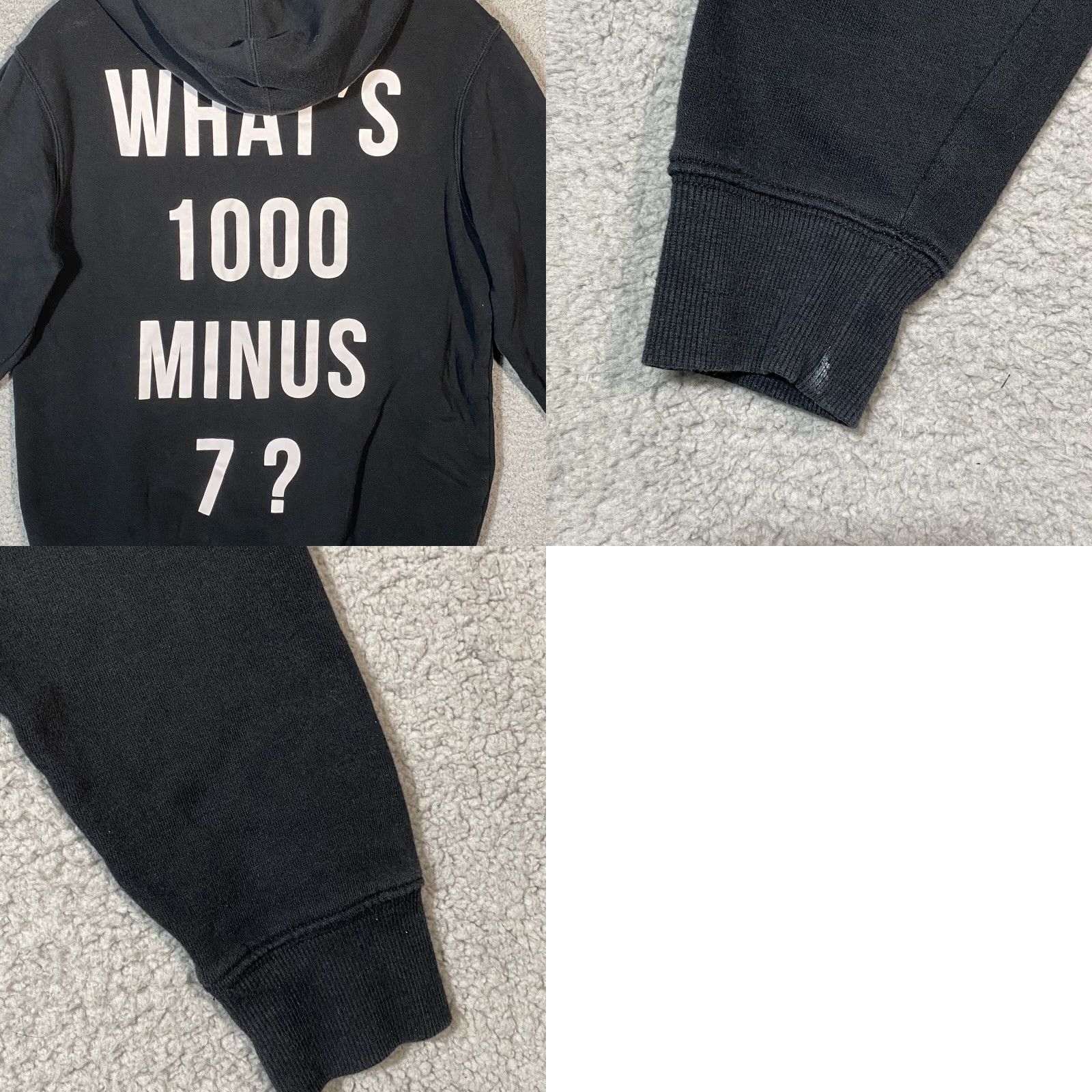 Vintage VINTAGE Tokyo Ghoul Ken Kaneki Black Hoodie +Facemask What’s 1000 Minus 7 Funimation Hoodie Unisex Adults S Black Logo Anime Men Women Size US S / EU 44-46 / 1 - 8 Thumbnail