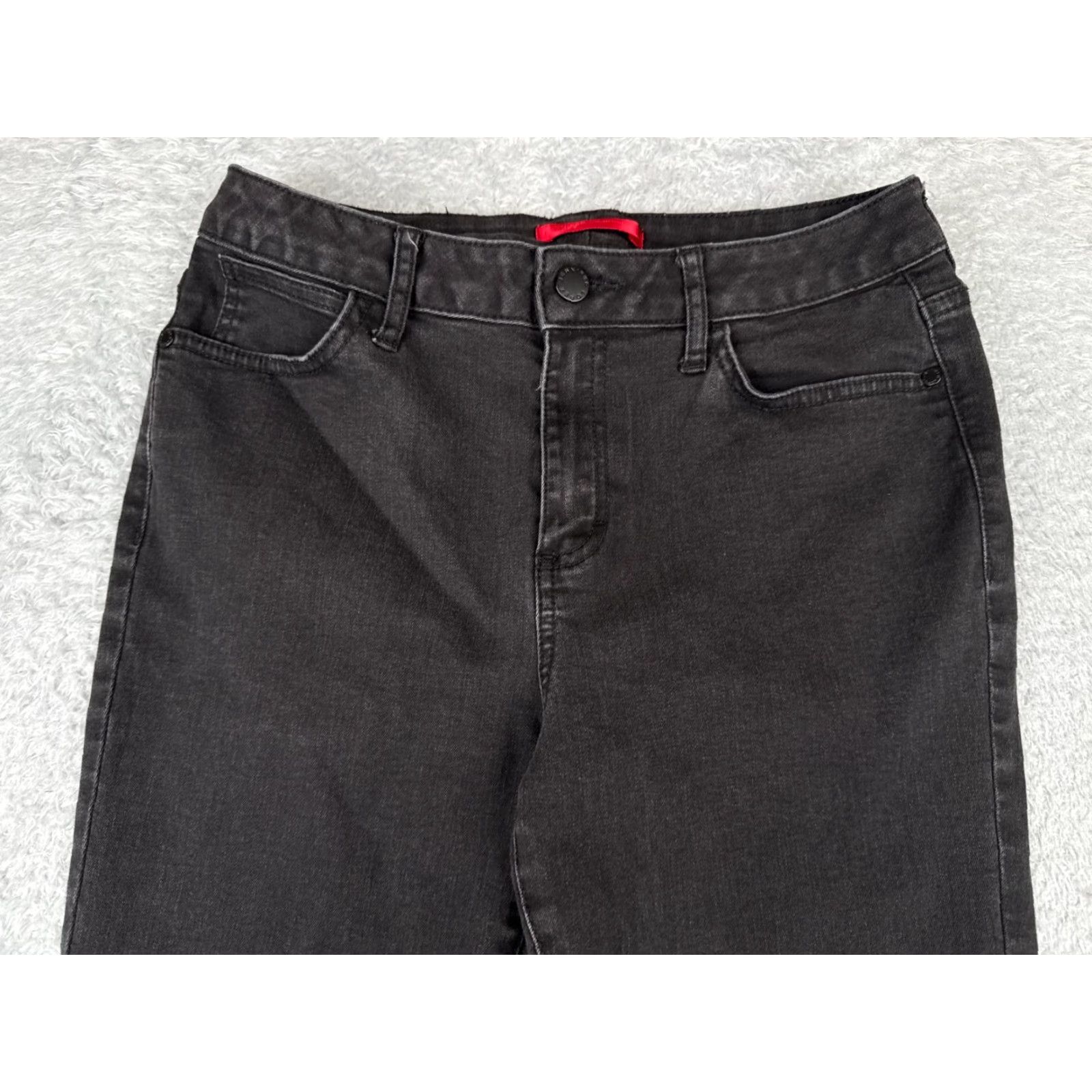 Vintage Jenifer Lopez Jeans Womens Bootcut Jeans 28 Black Denim Mid Rise 28x30 Regular 5-Pocket Rock Distressed Jeans Mens Womens Size 28" / US 6 / IT 42 - 4 Thumbnail
