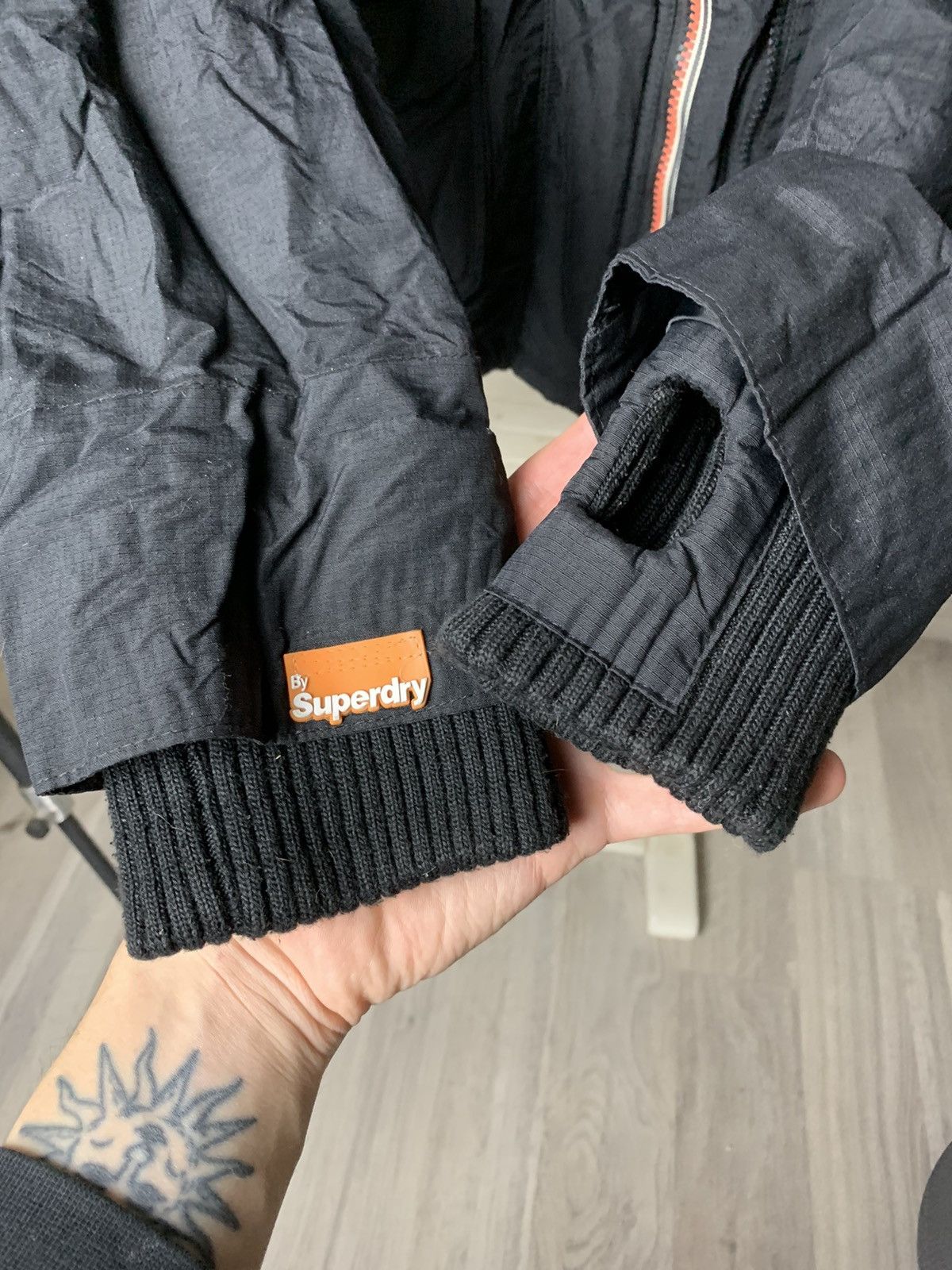 Japanese Brand Superdry Y2K faded faux fur Hood Jacket lgb goa y-3 Size US S / EU 44-46 / 1 - 7 Thumbnail