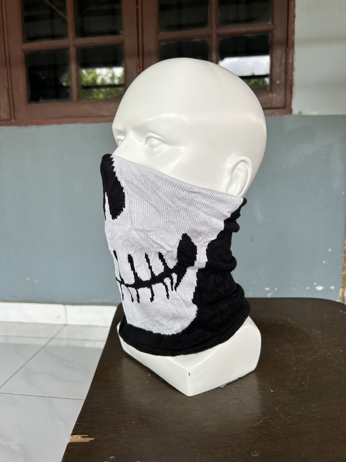 Japanese Brand × Kapital × Vintage Skull Masked Neck Cover Reversible Japanese Style Beanie ☠️☠️🎌 Size ONE SIZE - 4 Thumbnail