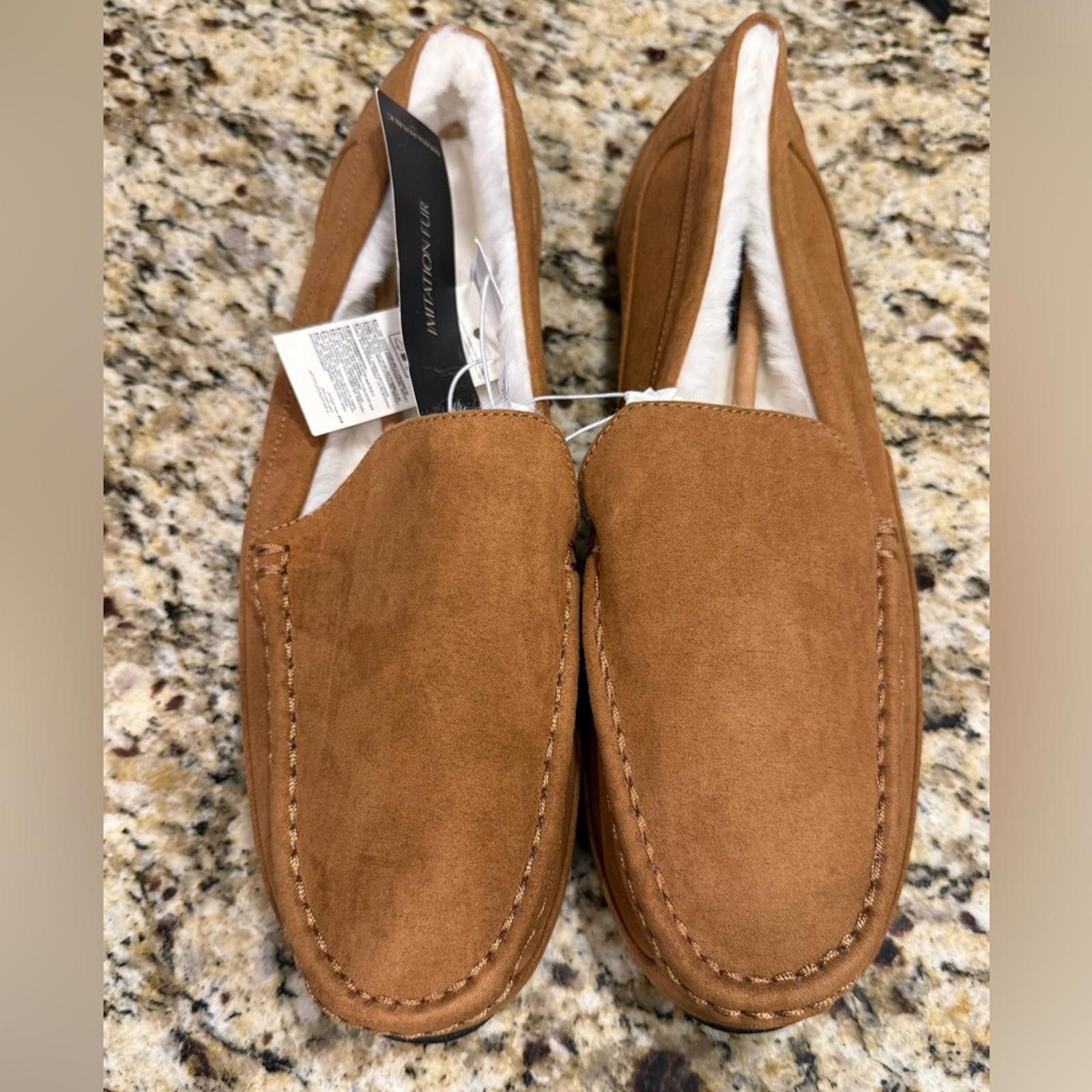 Other Banana Republic Factory tan faux leather fur slipper XL Size US 7.5 / IT 37.5 - 1 Thumbnail