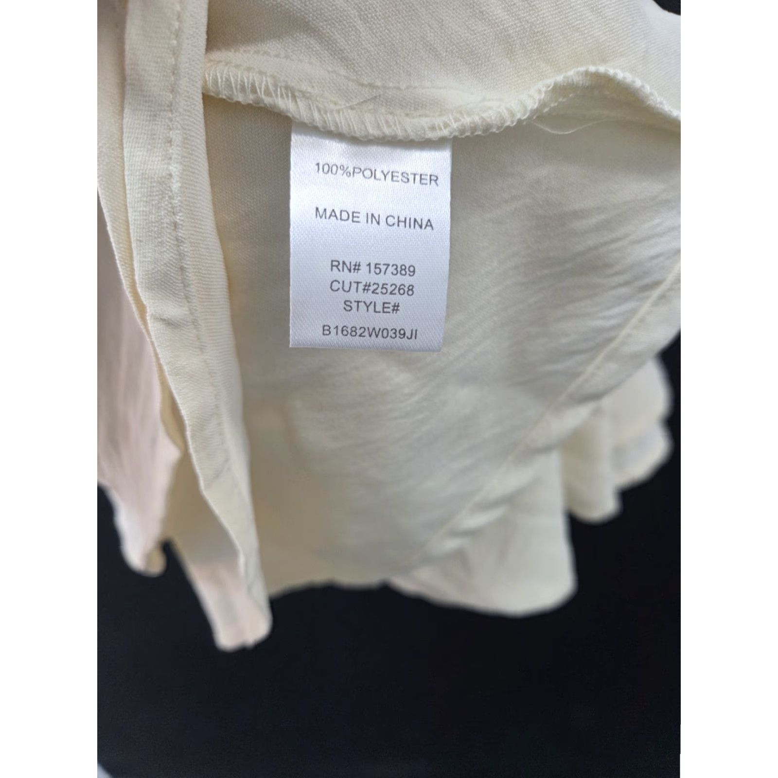 Vintage NWT la la land Top Ivory M Round Neck Pullover String Ruffle Cowboy Theme Casual Travel Party Womens Size M / US 6-8 / IT 42-44 - 7 Thumbnail