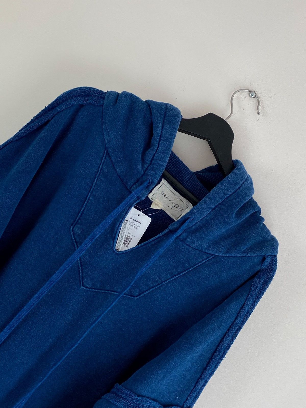 Greg Lauren Greg Lauren Oversized hoodie with side slits in blue Size US XL / EU 56 / 4 - 6 Thumbnail