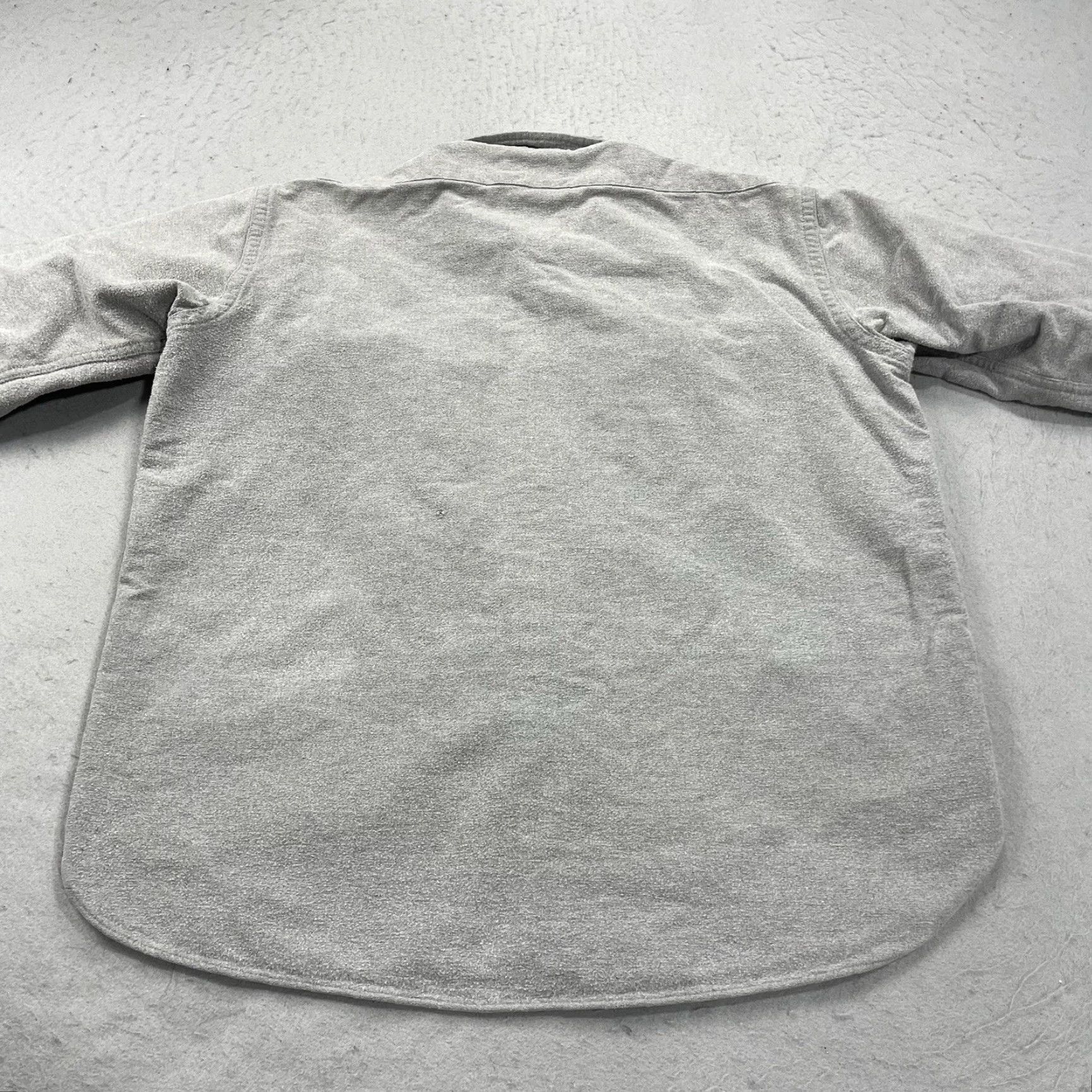 Vintage VINTAGE L.L. Bean Shirt Mens 15 1/2 Gray Chamois Heavy Flannel Button Made USA 90s Size US L / EU 52-54 / 3 - 5 Thumbnail