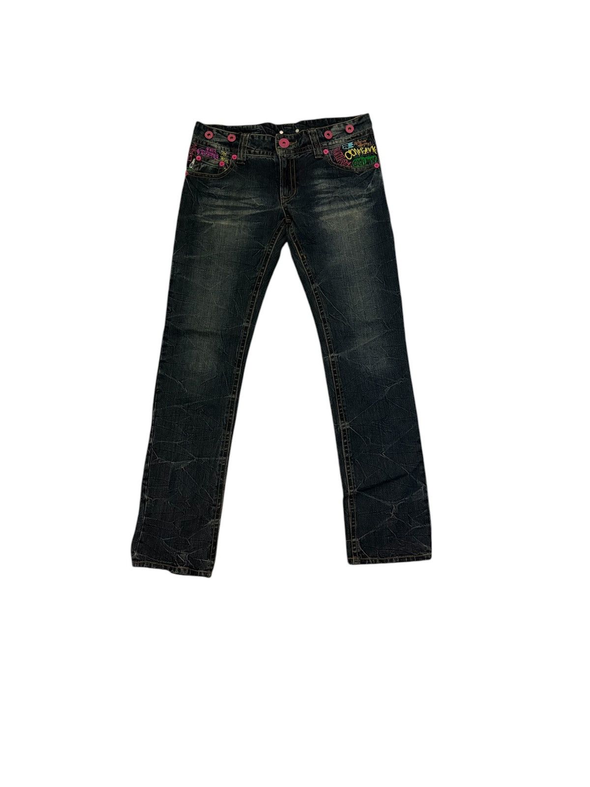 Japanese Brand Japanese Confidence Streetwear Distressed Denim Size US 32 / EU 48 - 1 Thumbnail