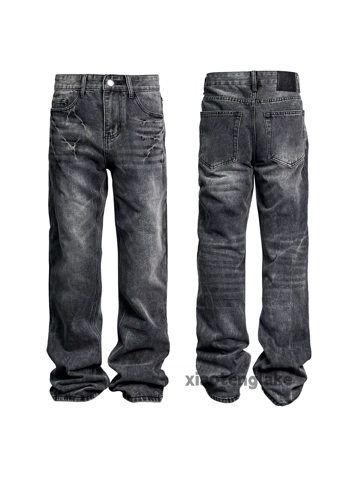 Jean × Vintage Washed faded cleanfit yuppie loose bootcut flared jeans Size US 28 / EU 44 - 6 Thumbnail