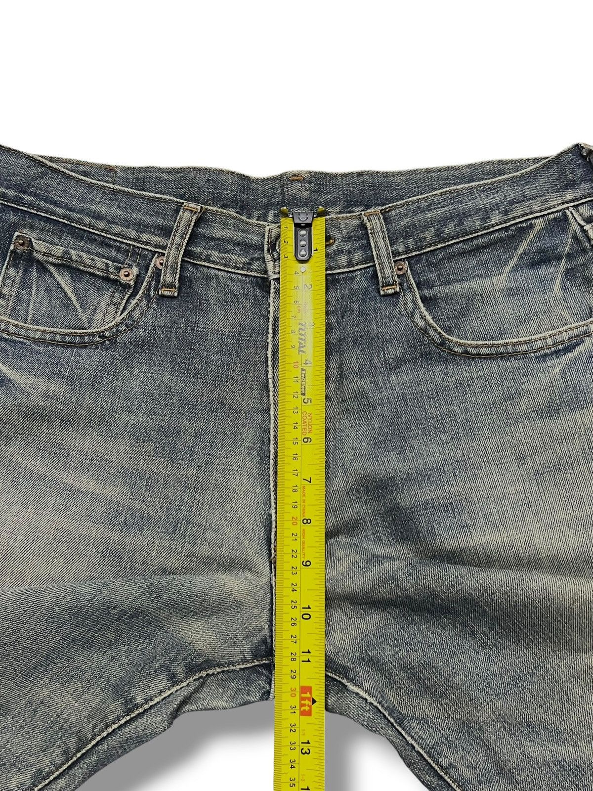 Japanese Brand Baggy Vintage Bobson Chessking Japan - Faded Wash,Distressed Size US 33 - 14 Thumbnail