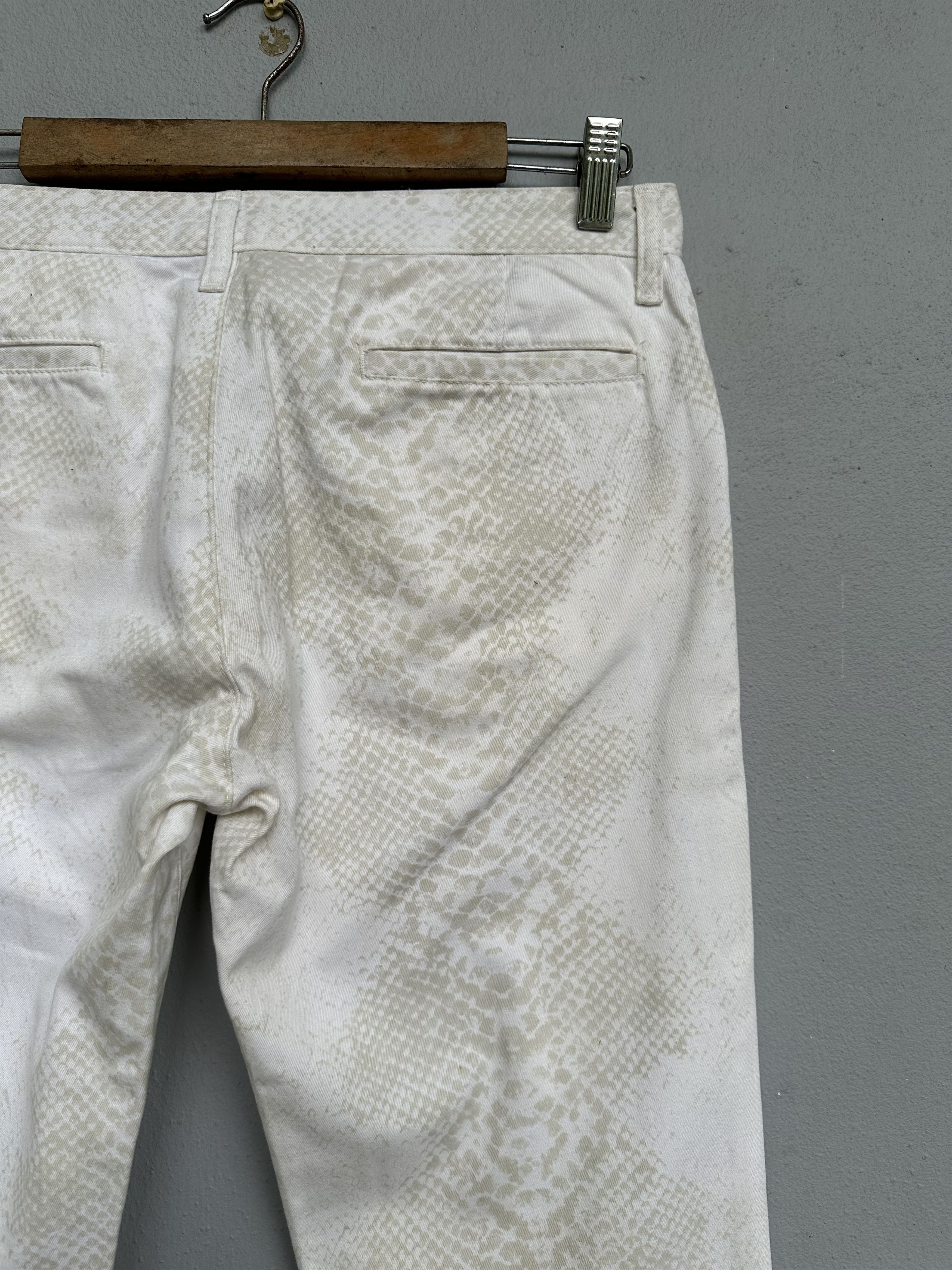 Hysteric Glamour Japanese Brand Schlussel White Scale Flare Denim Pant Size US 32 / EU 48 - 17 Thumbnail