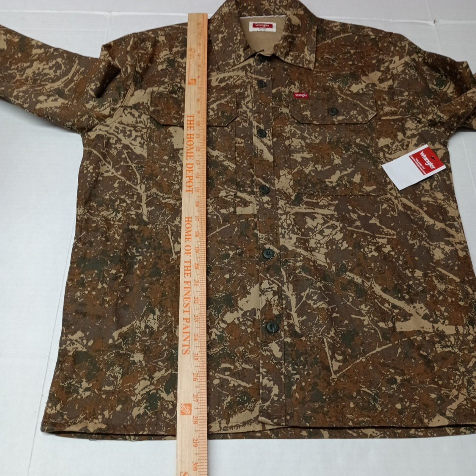 Wrangler Wrangler Camouflage Jacket Overshirt Shacket Size M Brown Size US M / EU 48-50 / 2 - 7 Thumbnail
