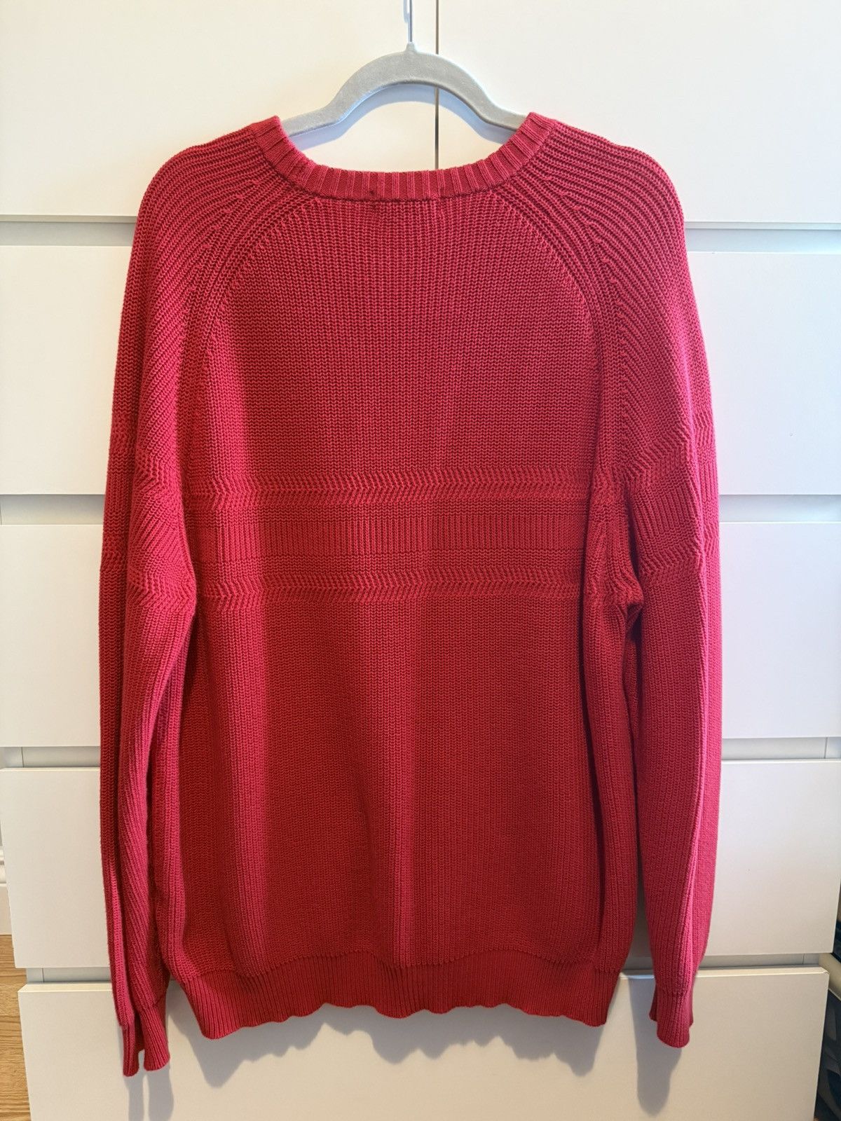 Supreme Supreme Chest Stripe Raglan Sweater Red Size US L / EU 52-54 / 3 - 2 Thumbnail