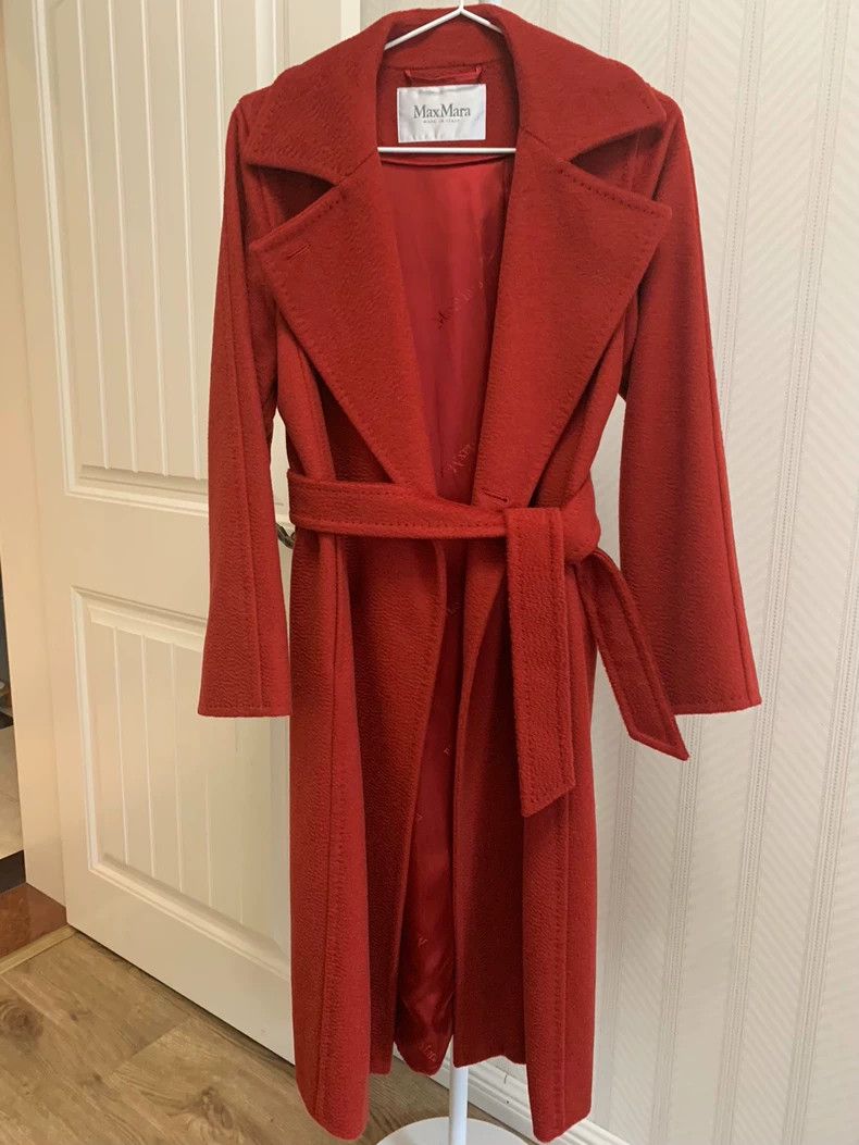 Max Mara Max Mara Manuela coat, water ripple brightens classic red Size S / US 4 / IT 40 - 2 Thumbnail