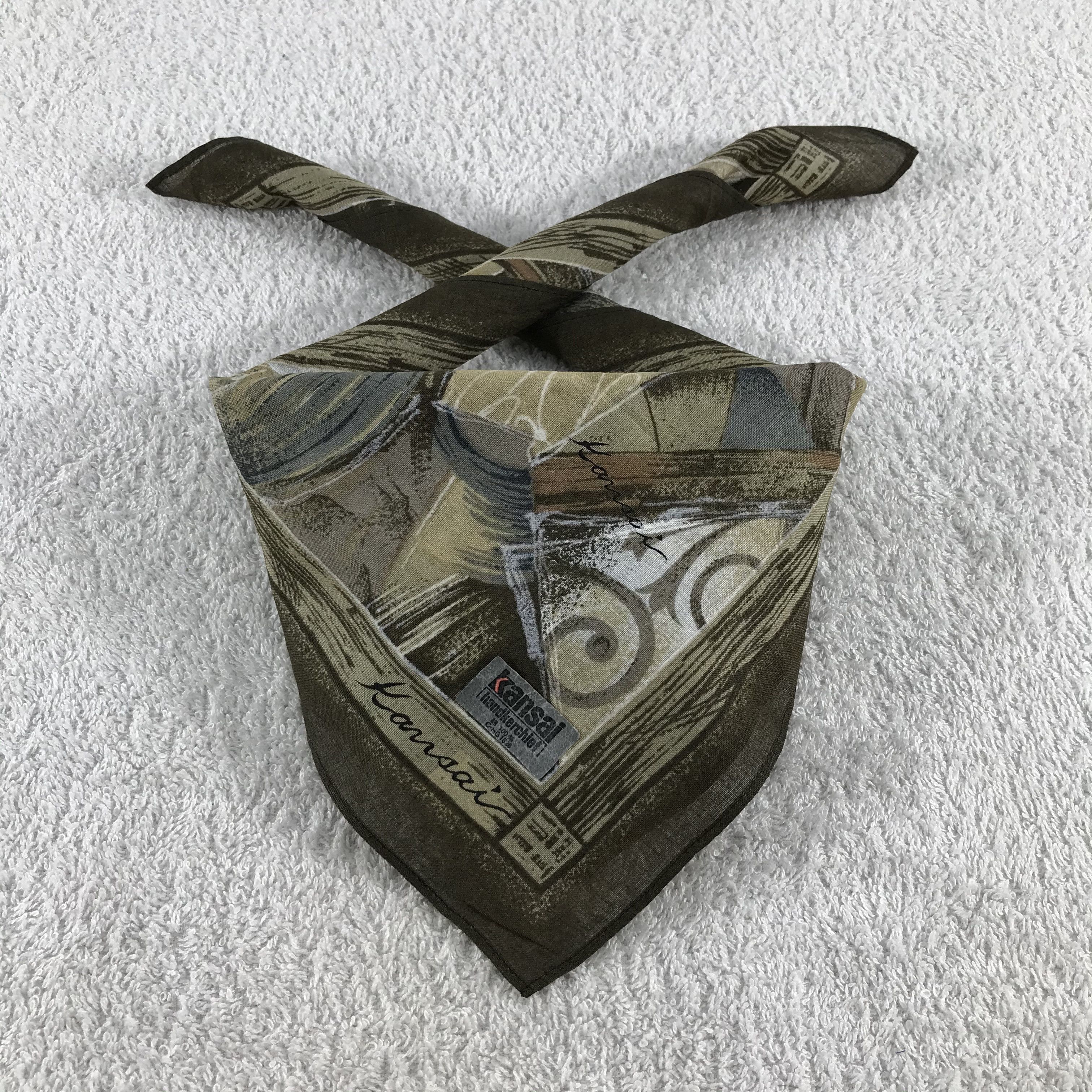 Kansai Yamamoto × Vintage Kansai Bandana / Handkerchief / Neckerchief - S129 Size ONE SIZE - 3 Thumbnail