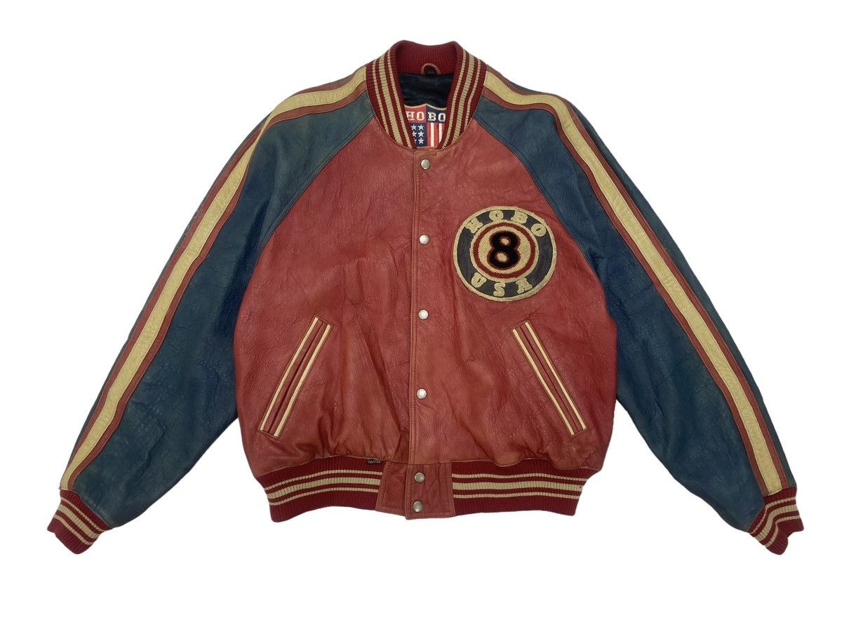 Hobo Vtg North Beach Leather Michael Hoban 8 Ball Leather Jacket Size US M / EU 48-50 / 2 - 4 Thumbnail