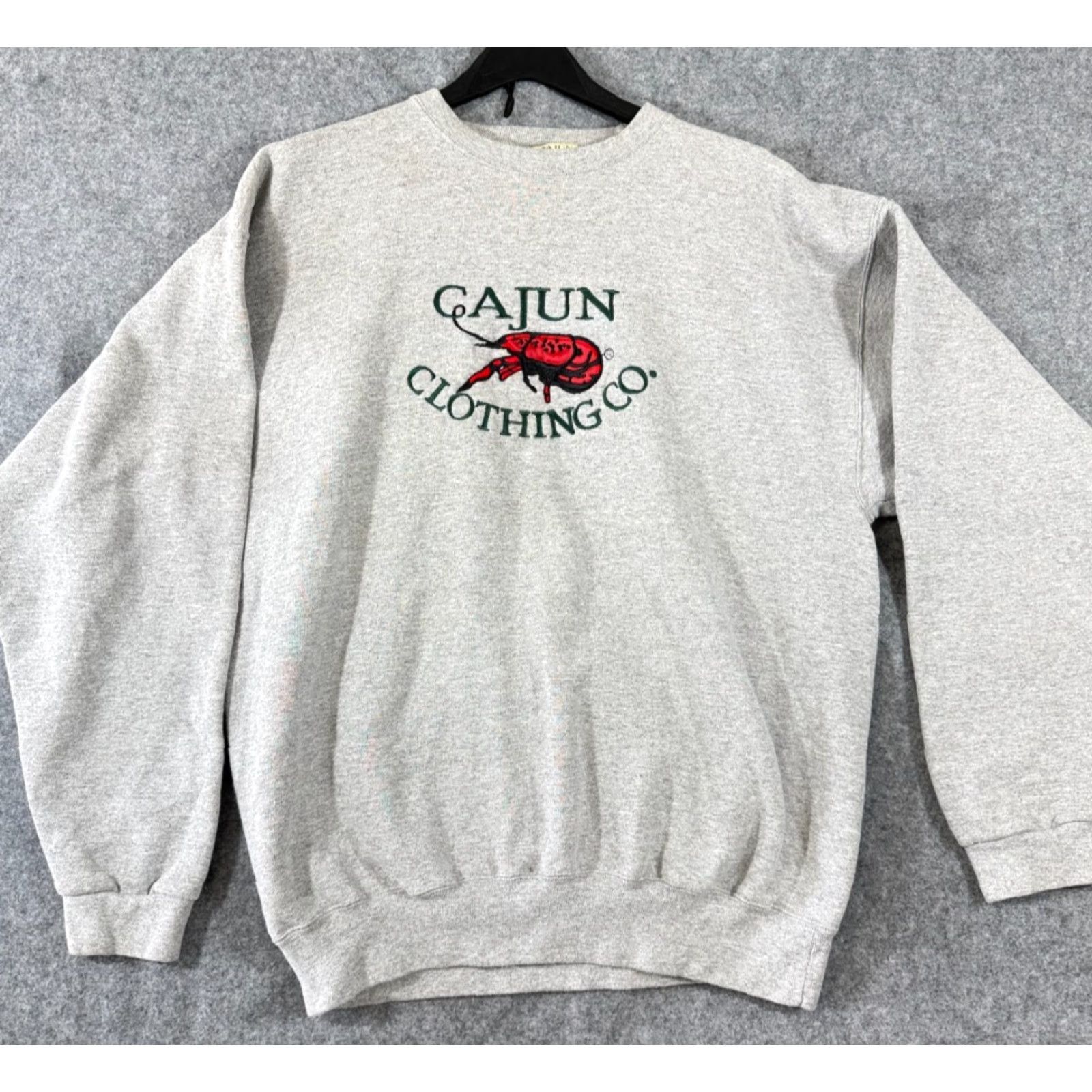 Vintage VINTAGE Cajun Clothing Co. Sweatshirt Mens XL Gray Embroidered Crew Neck USA 90s Size US XL / EU 56 / 4 - 2 Thumbnail