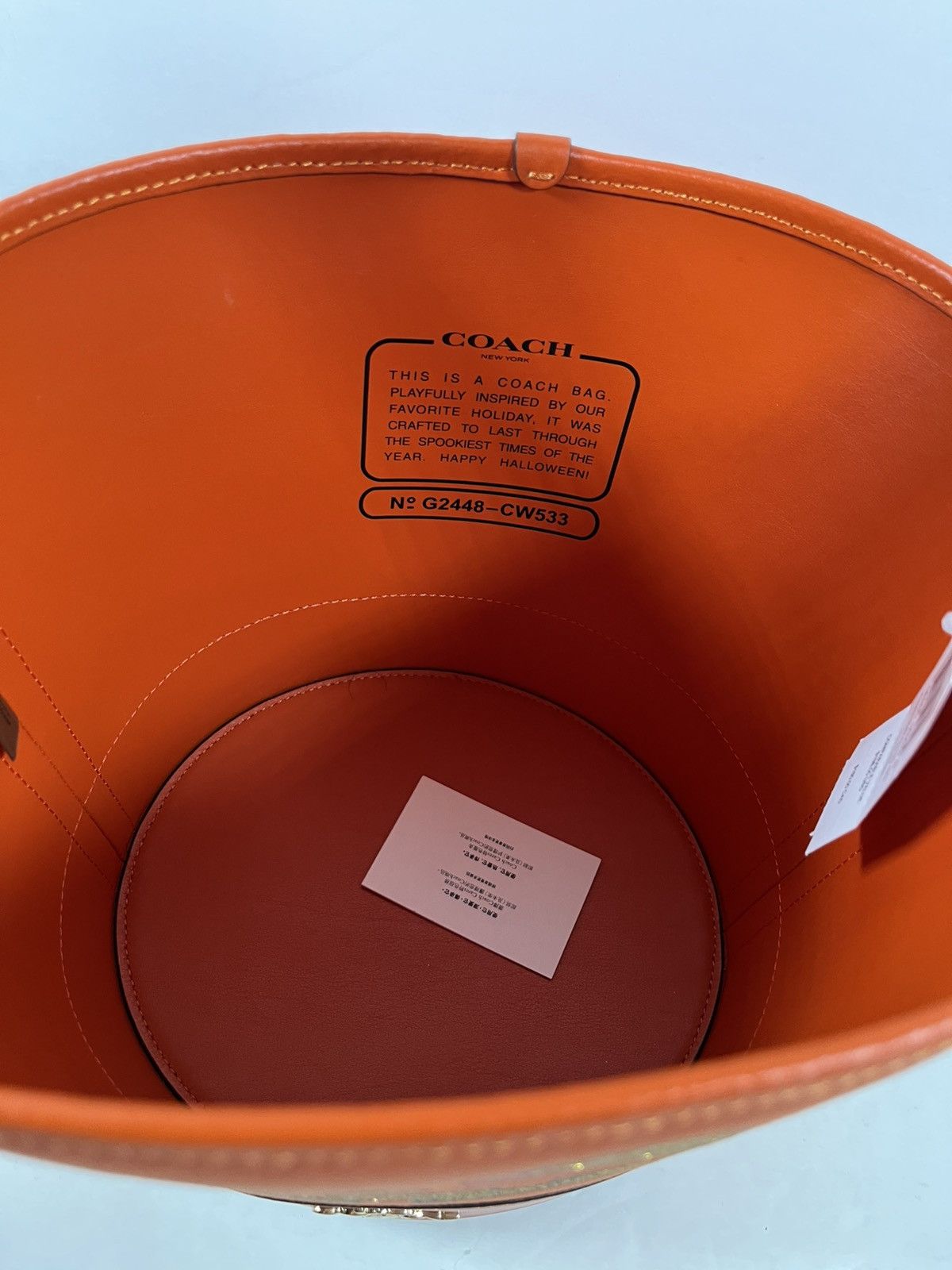 Coach NWT Coach Trick Or Treat Bucket With Halloween Pumpkin Size ONE SIZE - 6 Thumbnail