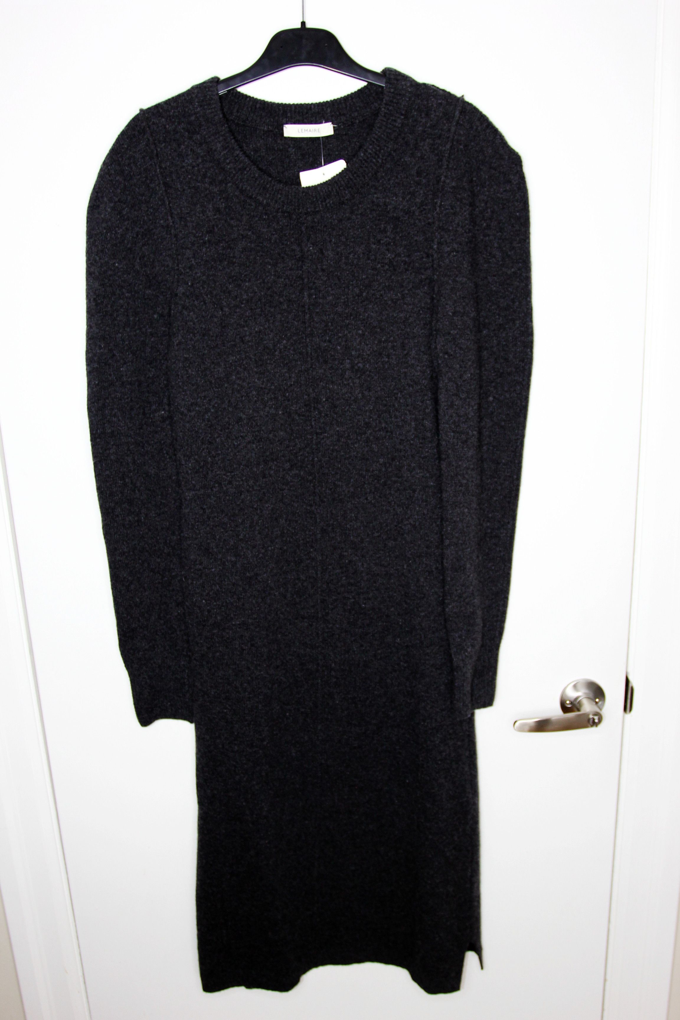 Lemaire BNWT AW24 LEMAIRE CREW NECK MIDI DRESS S Size S / US 4 / IT 40 - 2 Thumbnail