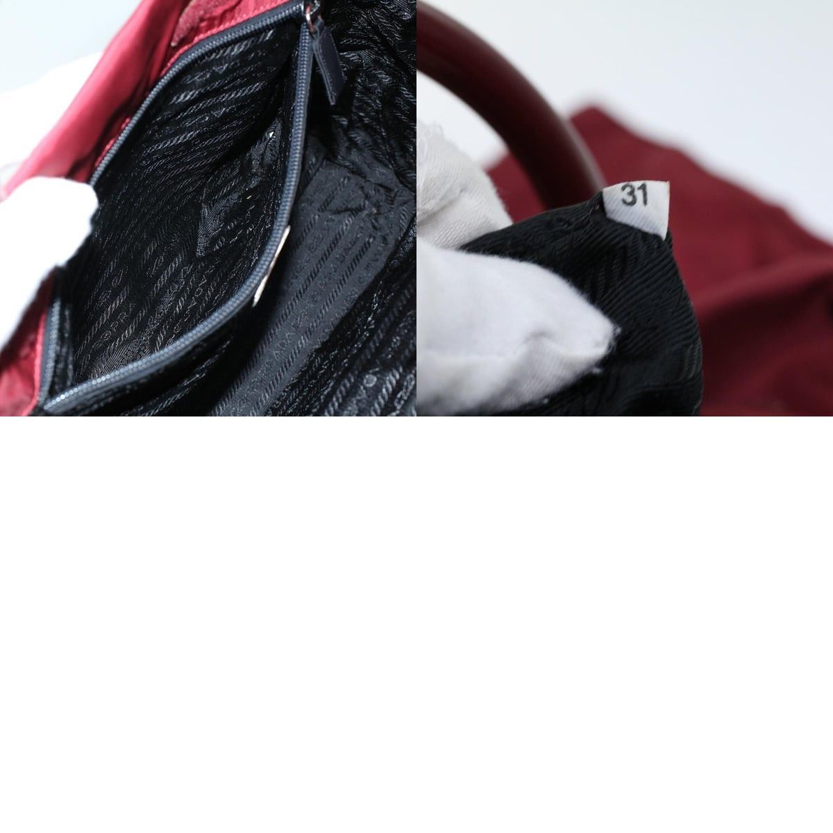 Prada PRADA Hand Bag Nylon Red Size ONE SIZE - 13 Thumbnail