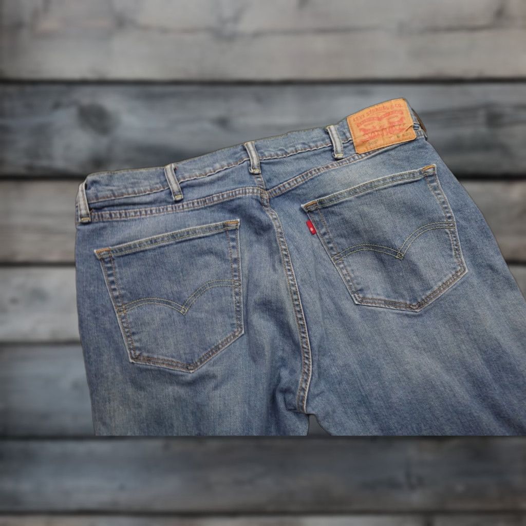 Levi's Levi's 505 Regular Jeans Mens 36x28 Blue Straight Dark Wash Rancher Western Jeans Size US 36 / EU 52 - 1 Thumbnail