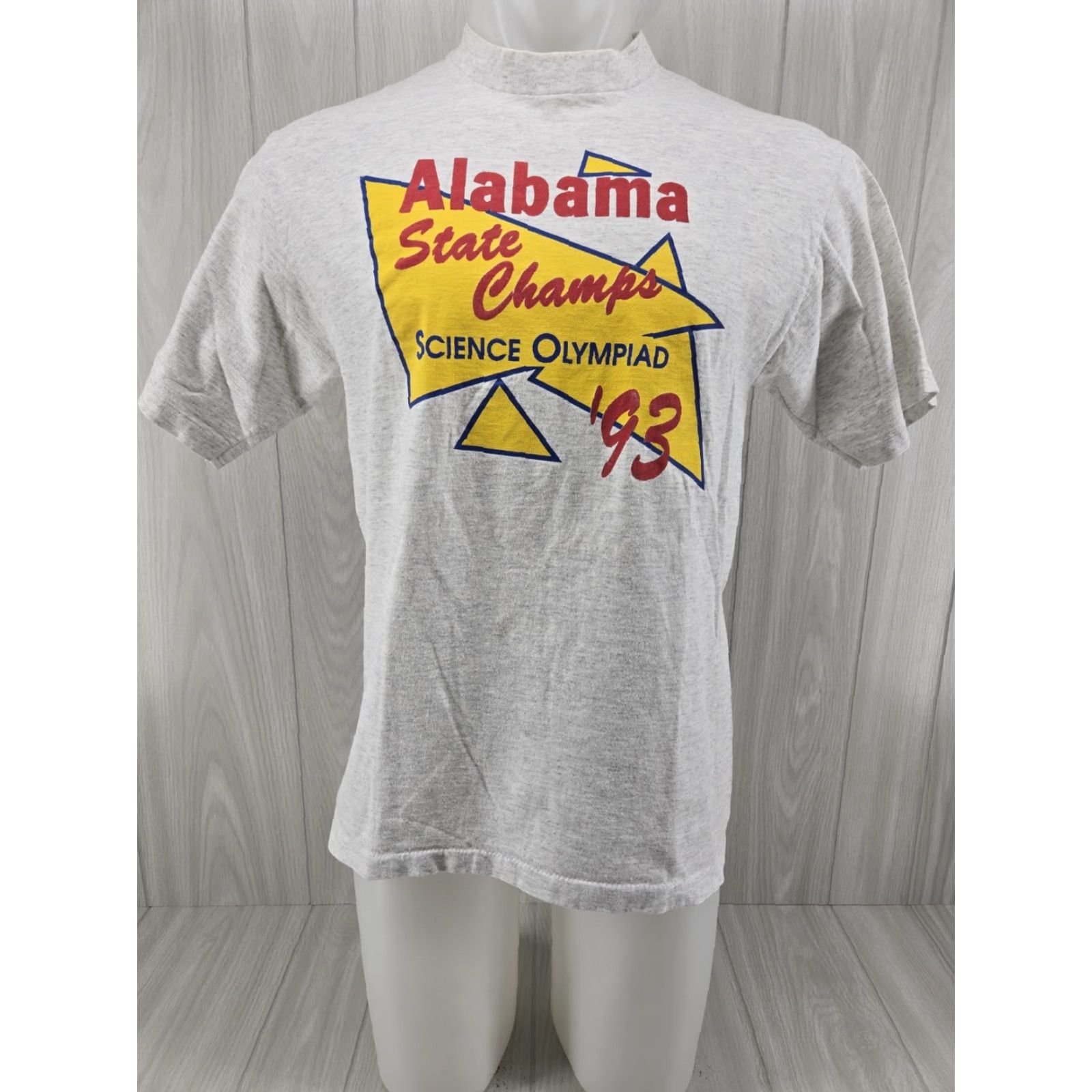 Vintage VINTAGE Alabama State Champs Science Olympiad 1993 Shirt Gray Mens L Skeptic? Size US L / EU 52-54 / 3 - 2 Thumbnail