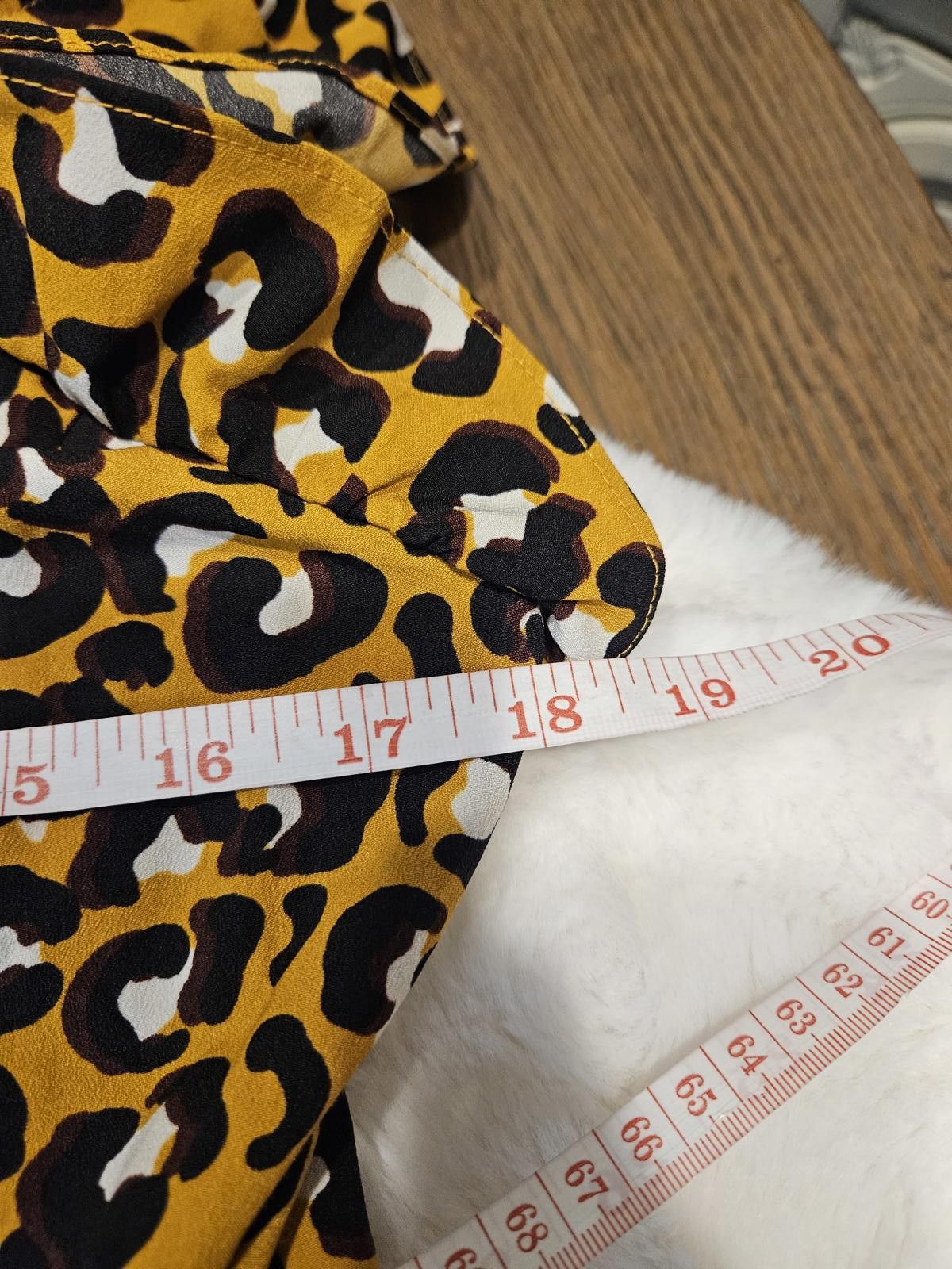 Designer Who What Wear Leopard Print Dress with Ruffle Sleeves Size S / US 4 / IT 40 - 6 Thumbnail