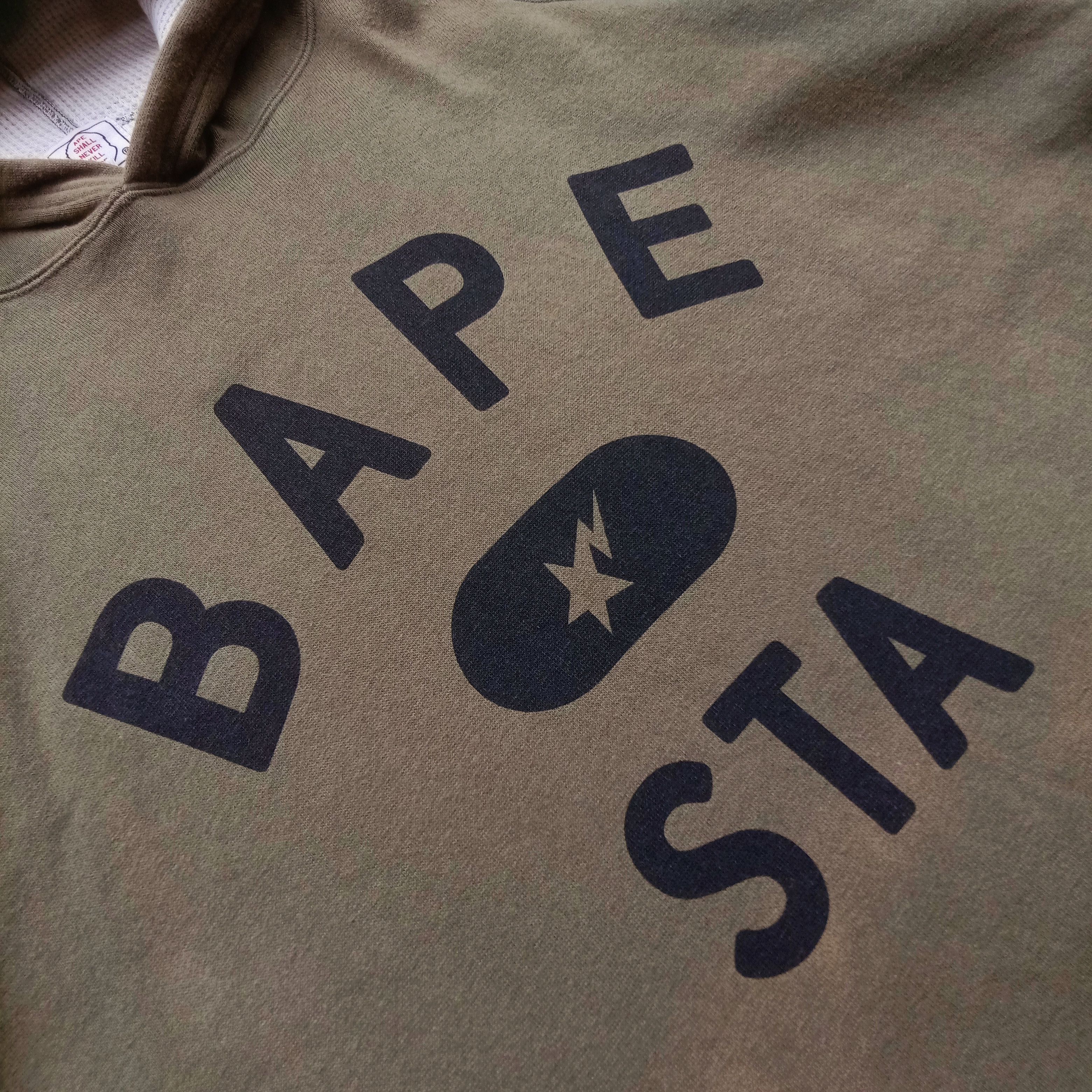 Bape Bape Sta Thermal Pullover Hoodie (2003) Size US XL / EU 56 / 4 - 2 Thumbnail