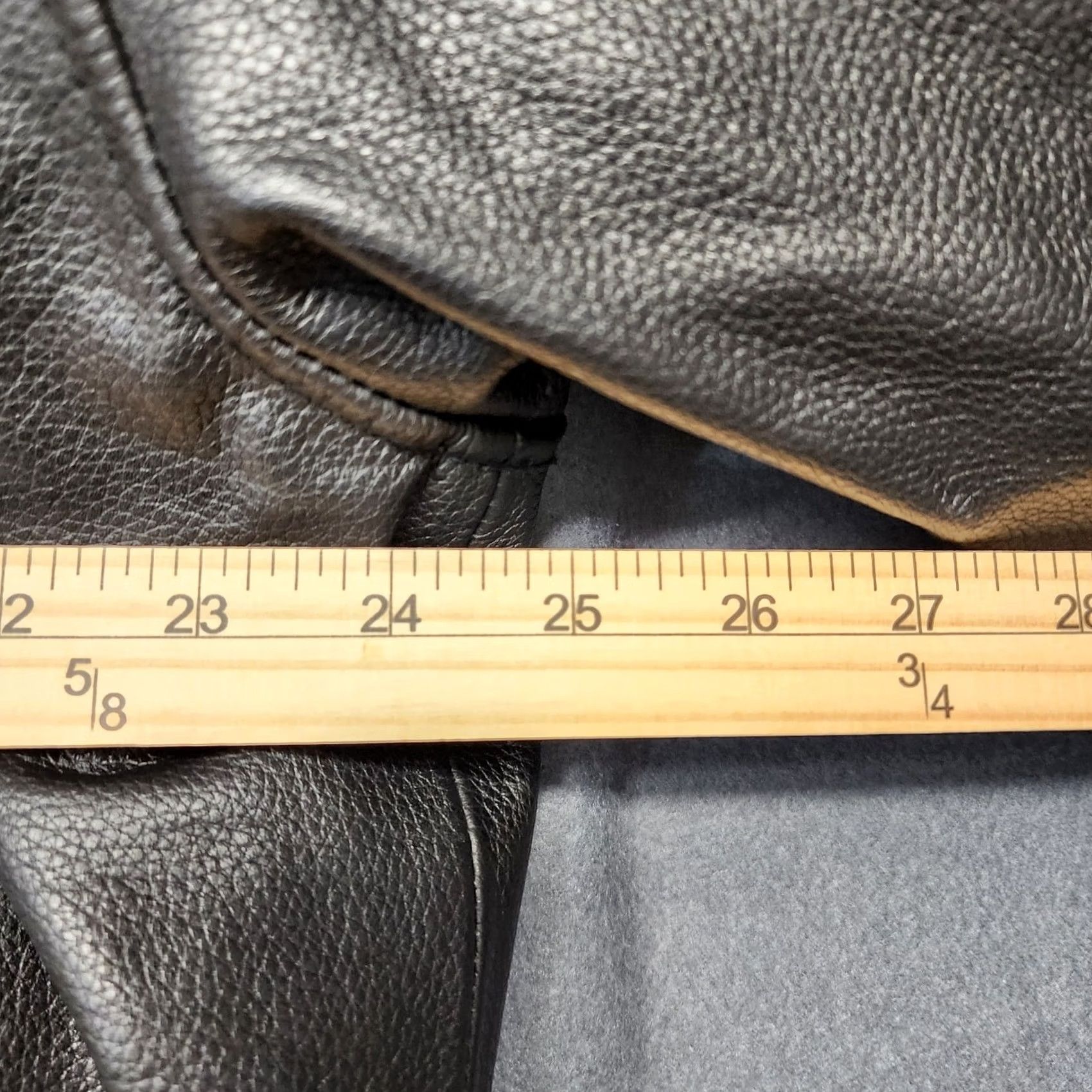 Vintage Ultra One Platinum Leather Coat Jacket XL Black Bomber Biker Moto TA Petro NEW Size US XL / EU 56 / 4 - 4 Thumbnail