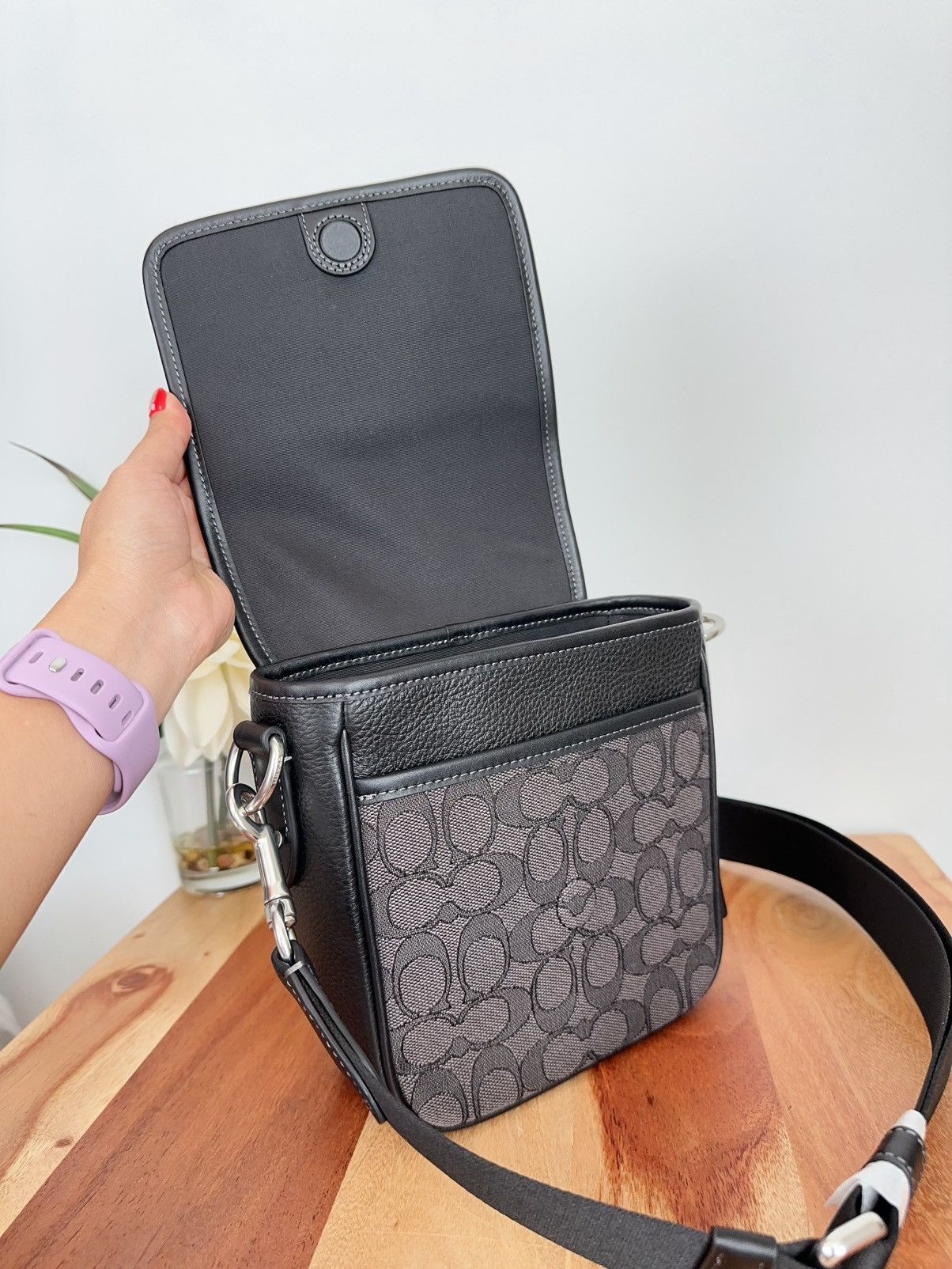Coach NWT Coach Lucas Crossbody Bag In Signature Jacquard Size ONE SIZE - 5 Thumbnail