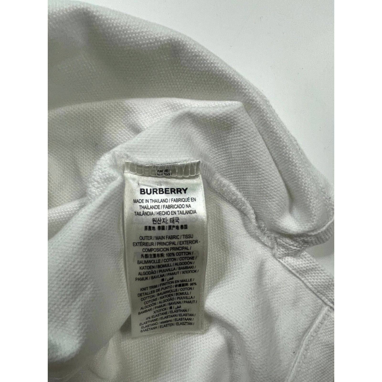 Burberry Burberry White & Black Polo Size US M / EU 48-50 / 2 - 7 Thumbnail