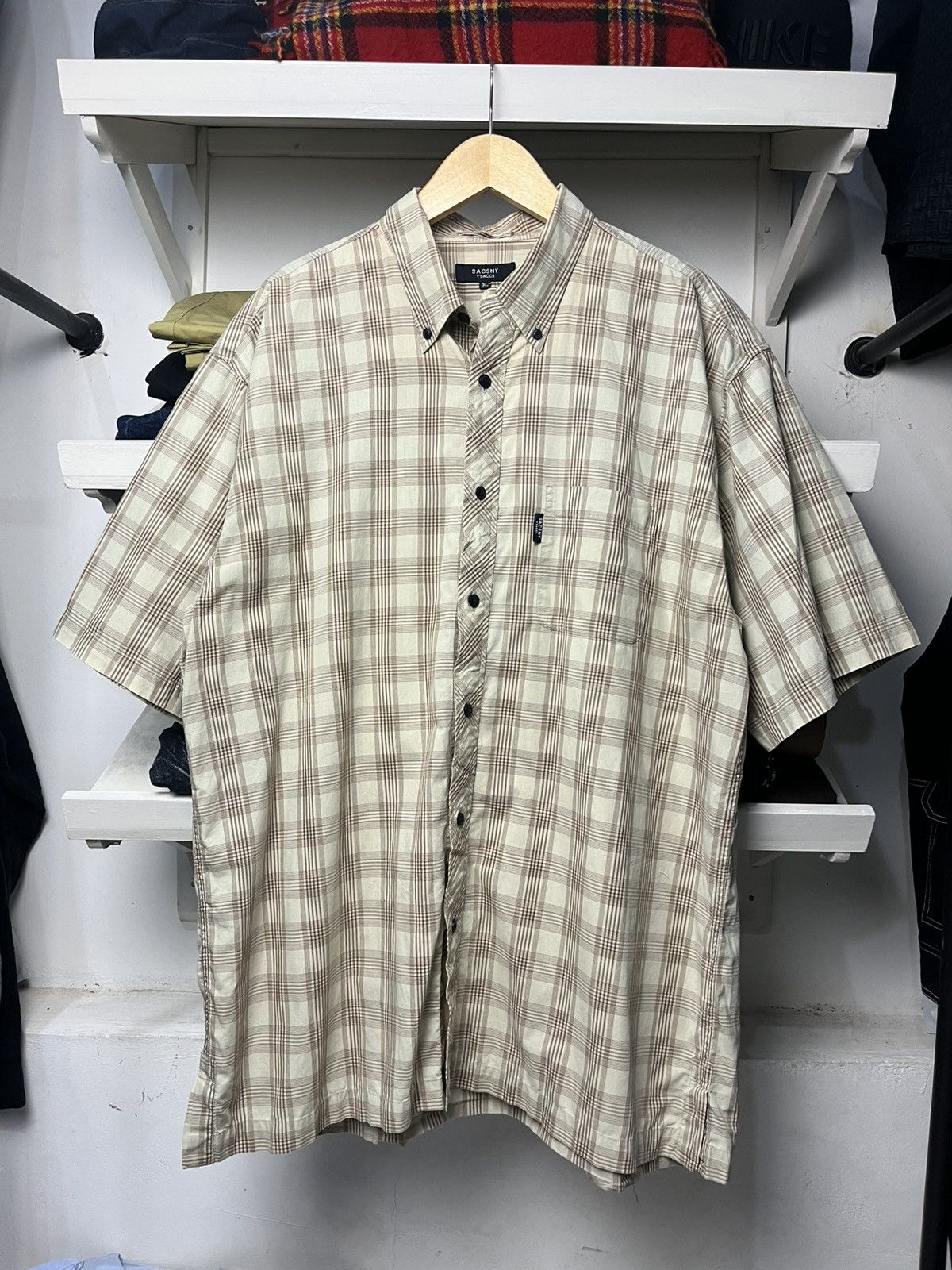 Yohji Yamamoto Yohji Yamamoto Ysaccs Sacsny Plaid Work Shirt Size US XXL / EU 58 / 5 - 1 Thumbnail