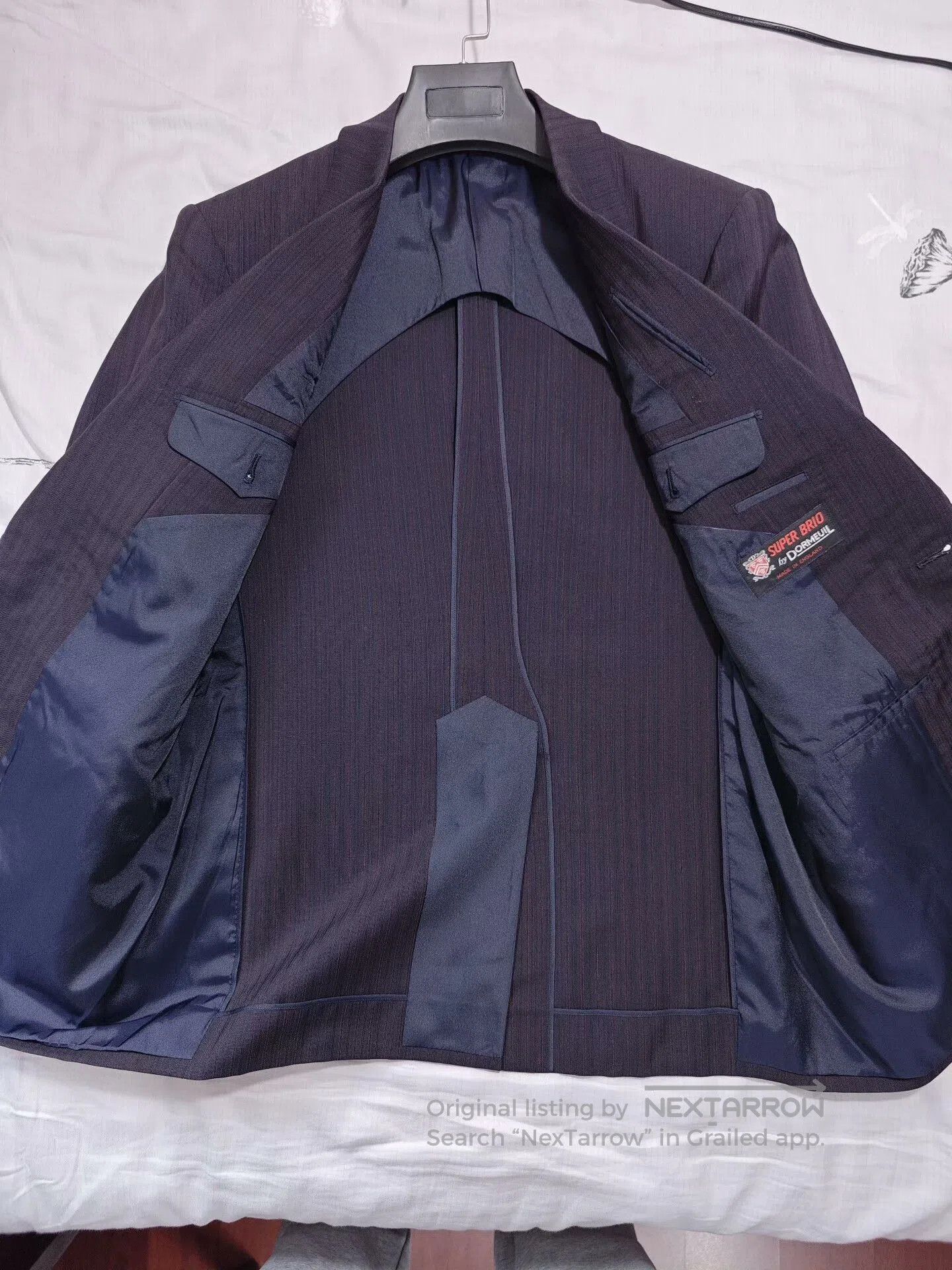 Japanese Brand Dormeuil Custom Blended Suit Jacket. Size US M / EU 48-50 / 2 - 6 Thumbnail
